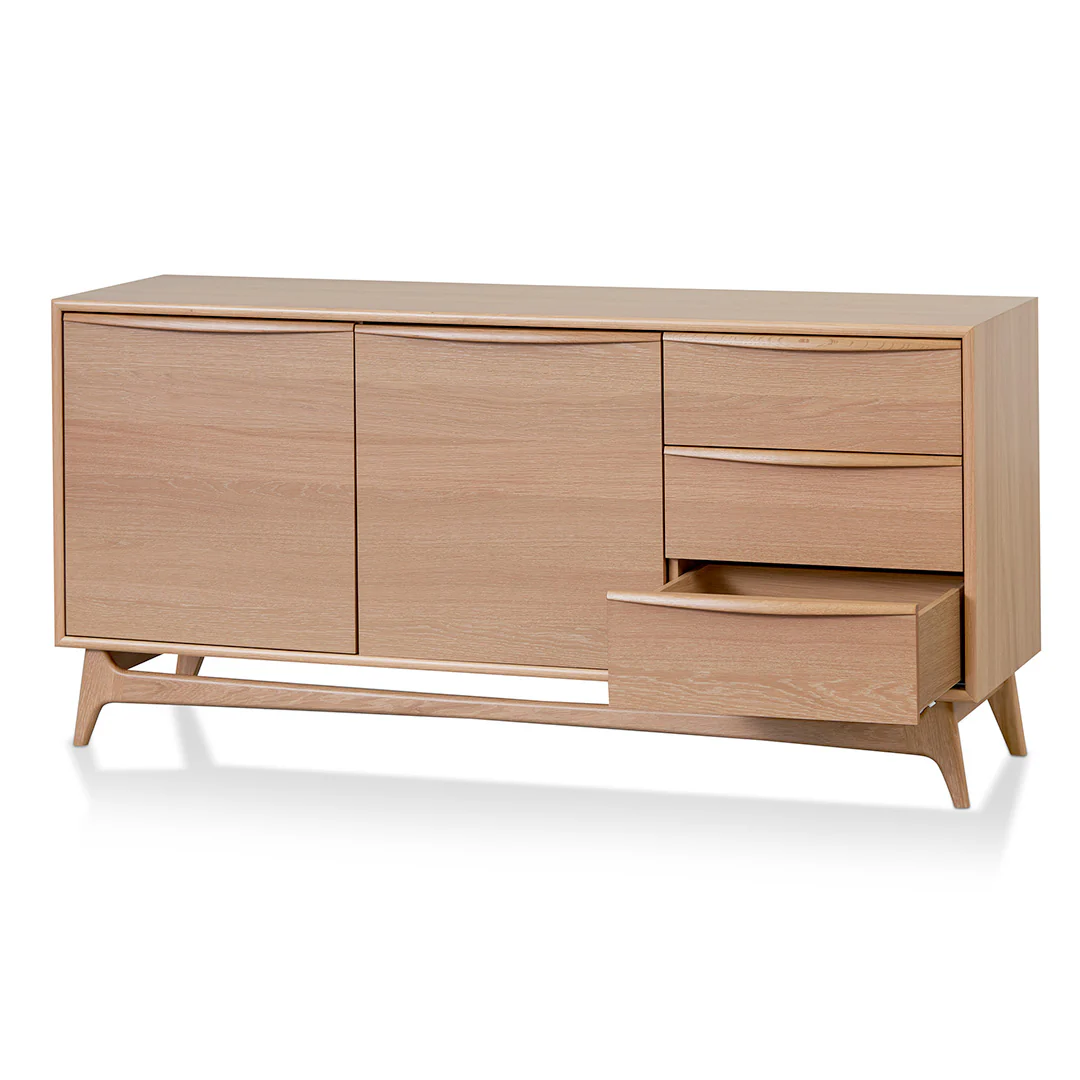 CDT8385-VN Wide Sideboard Unit with Drawers - Natural Oak - Image 6