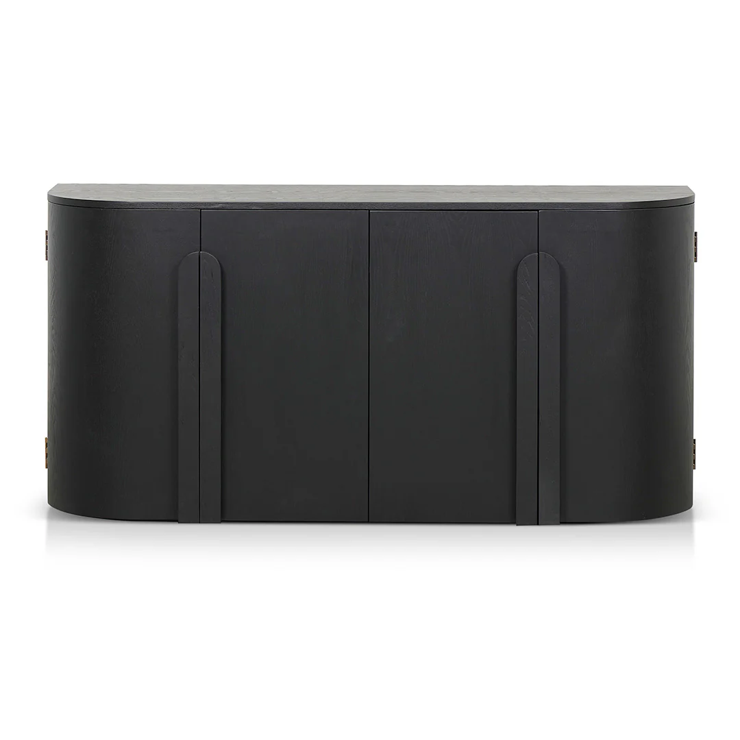 CDT8407-NI 1.6m Sideboard - Full Black - Image 2