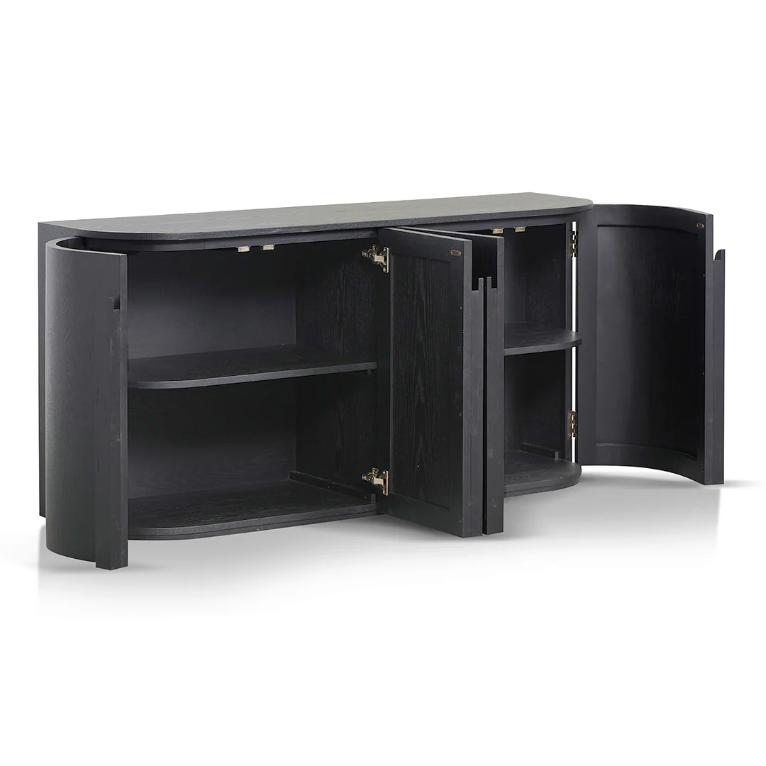 CDT8407-NI 1.6m Sideboard - Full Black - Image 5