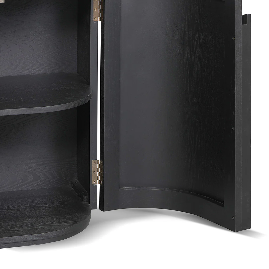 CDT8407-NI 1.6m Sideboard - Full Black - Image 7