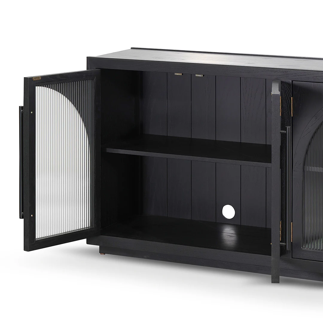 CDT8411-NI 1.78m Sideboard Unit - Full Black - Image 4
