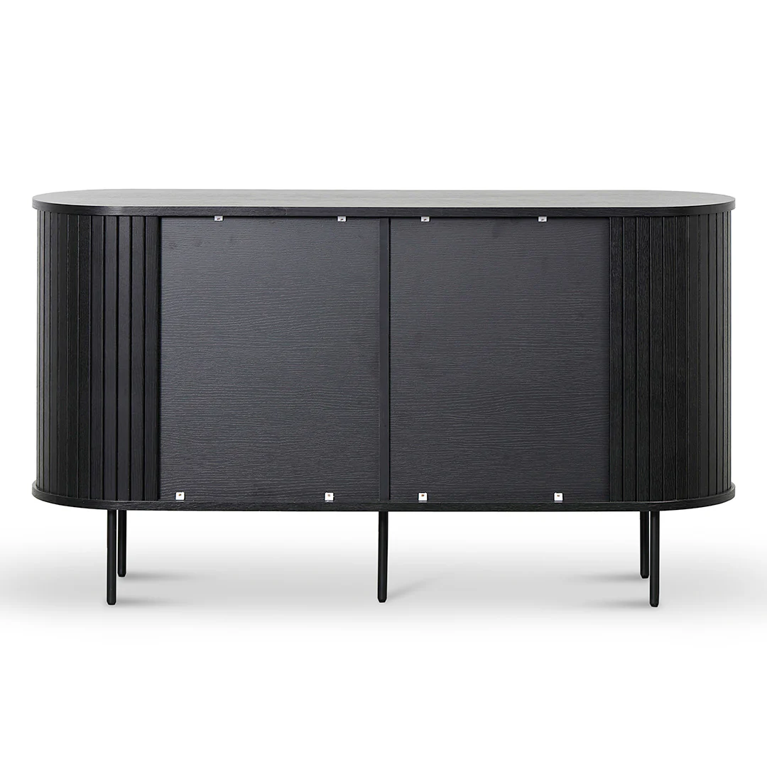 CDT8437-KD 1.4m Wooden Buffets Unit - Full Black - Image 8