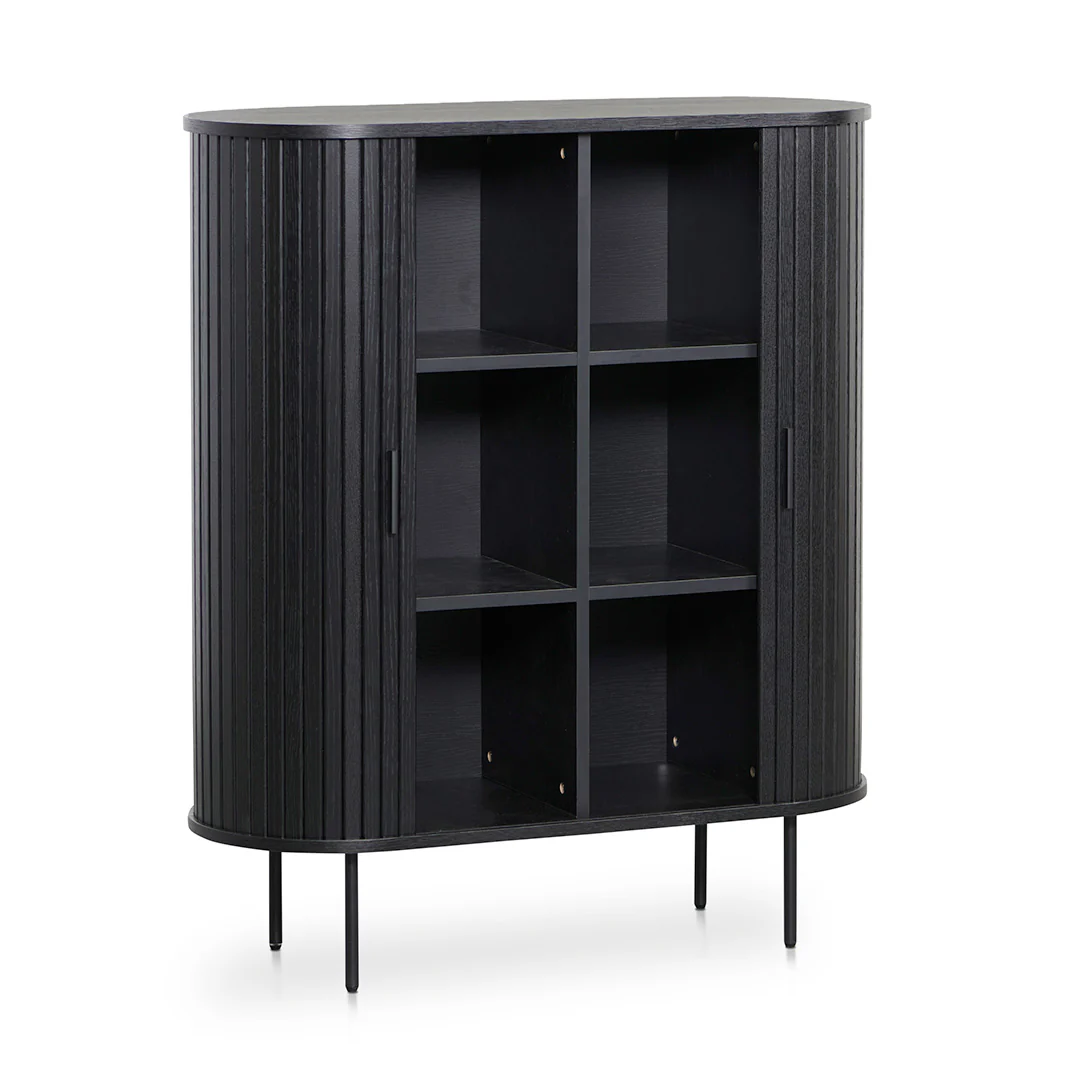 CDT8439-KD 1.18 (H) Wooden Storage Cabinet - Full Black - Image 5