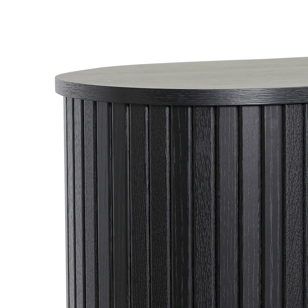 CDT8439-KD 1.18 (H) Wooden Storage Cabinet - Full Black - Image 6