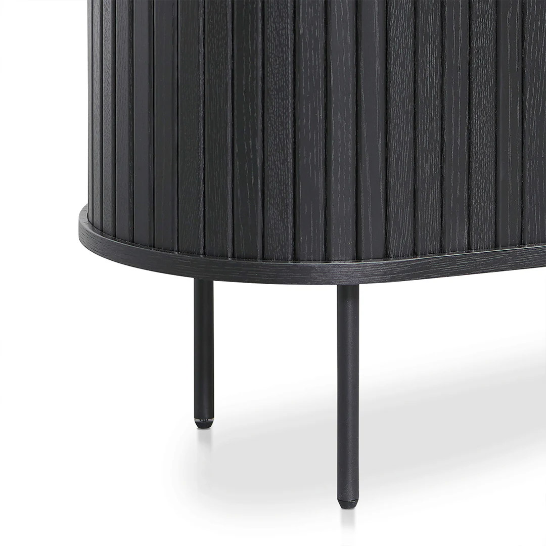 CDT8439-KD 1.18 (H) Wooden Storage Cabinet - Full Black - Image 7