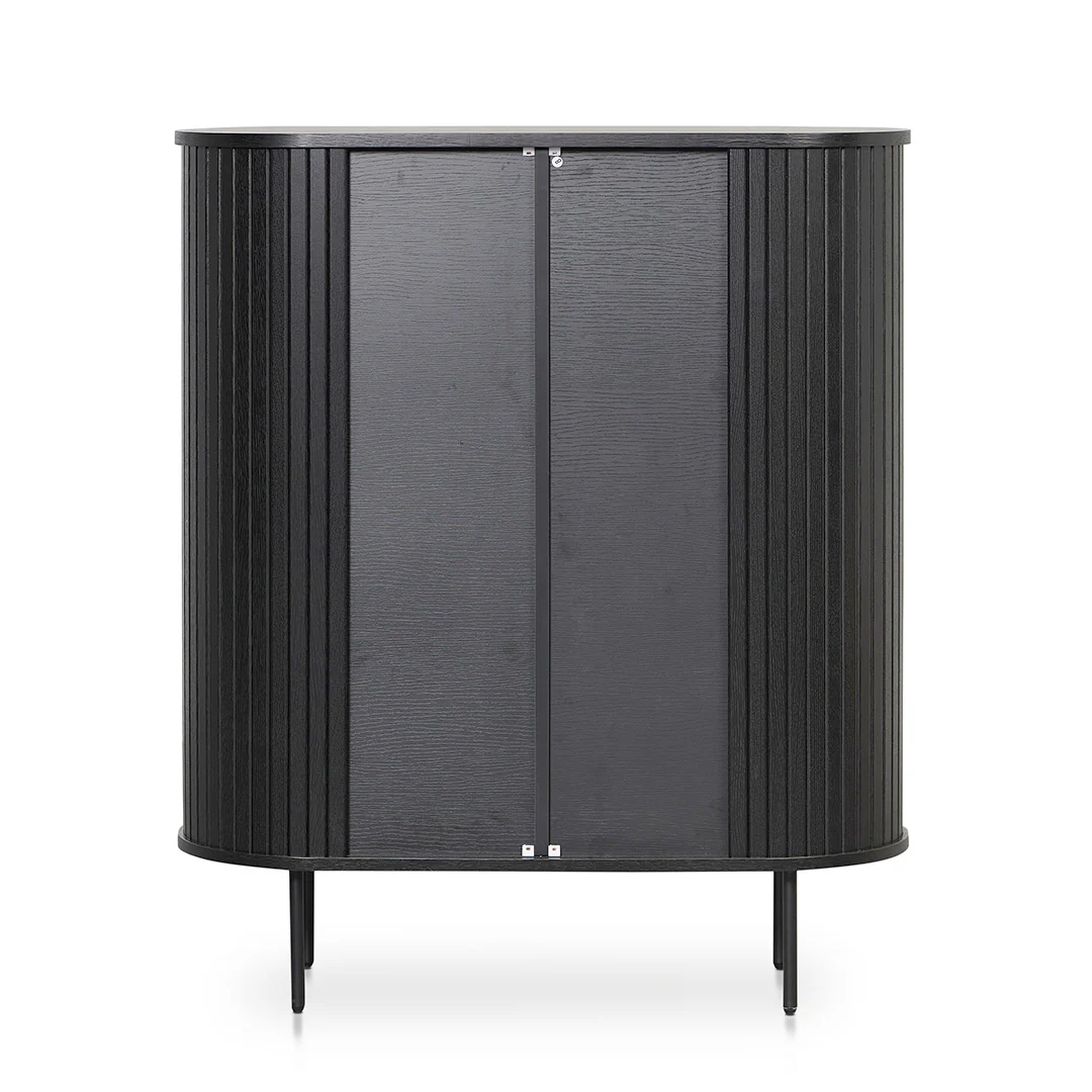 CDT8439-KD 1.18 (H) Wooden Storage Cabinet - Full Black - Image 8