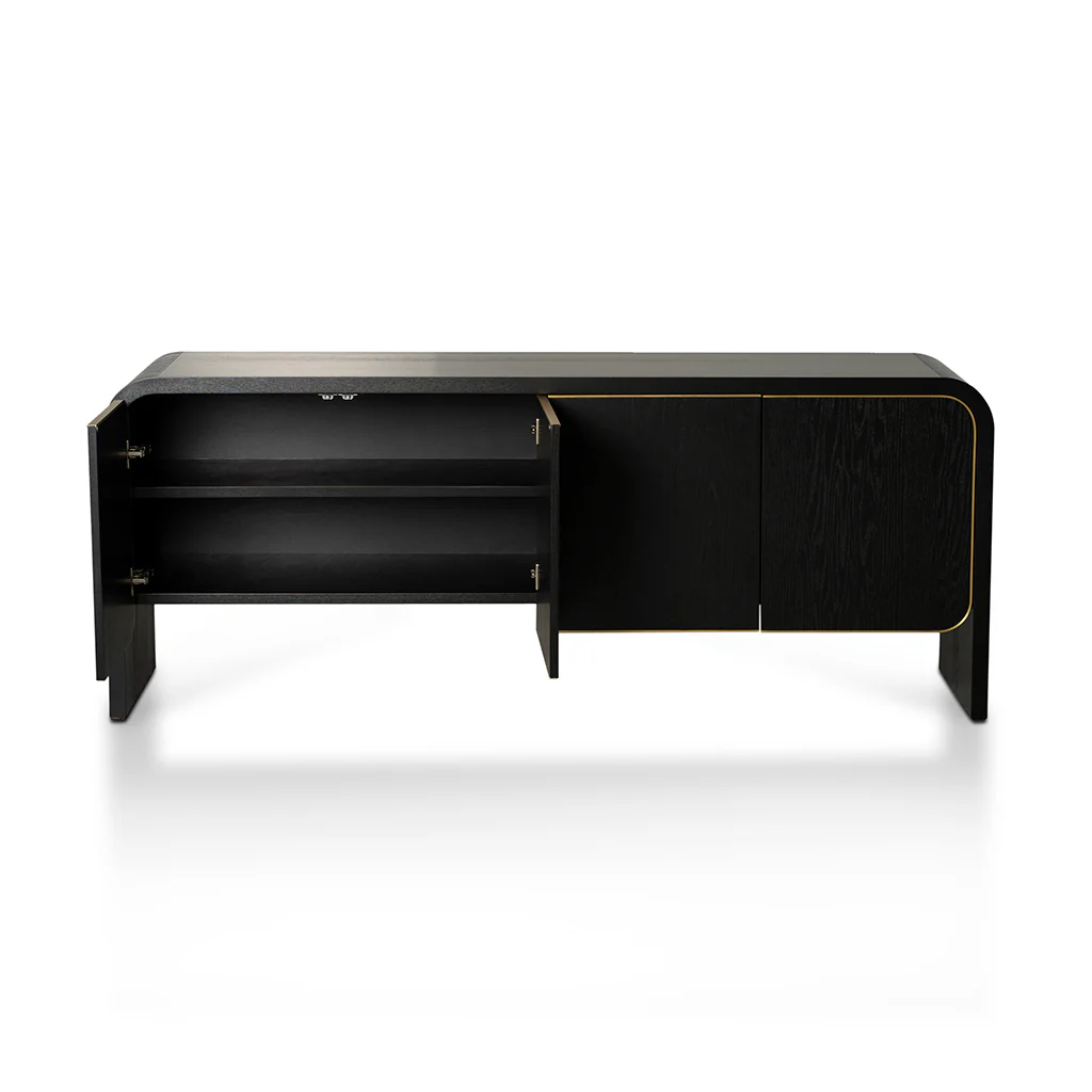 CDT8524-VA 2m Buffet Unit - Textured Espresso Black - Image 4