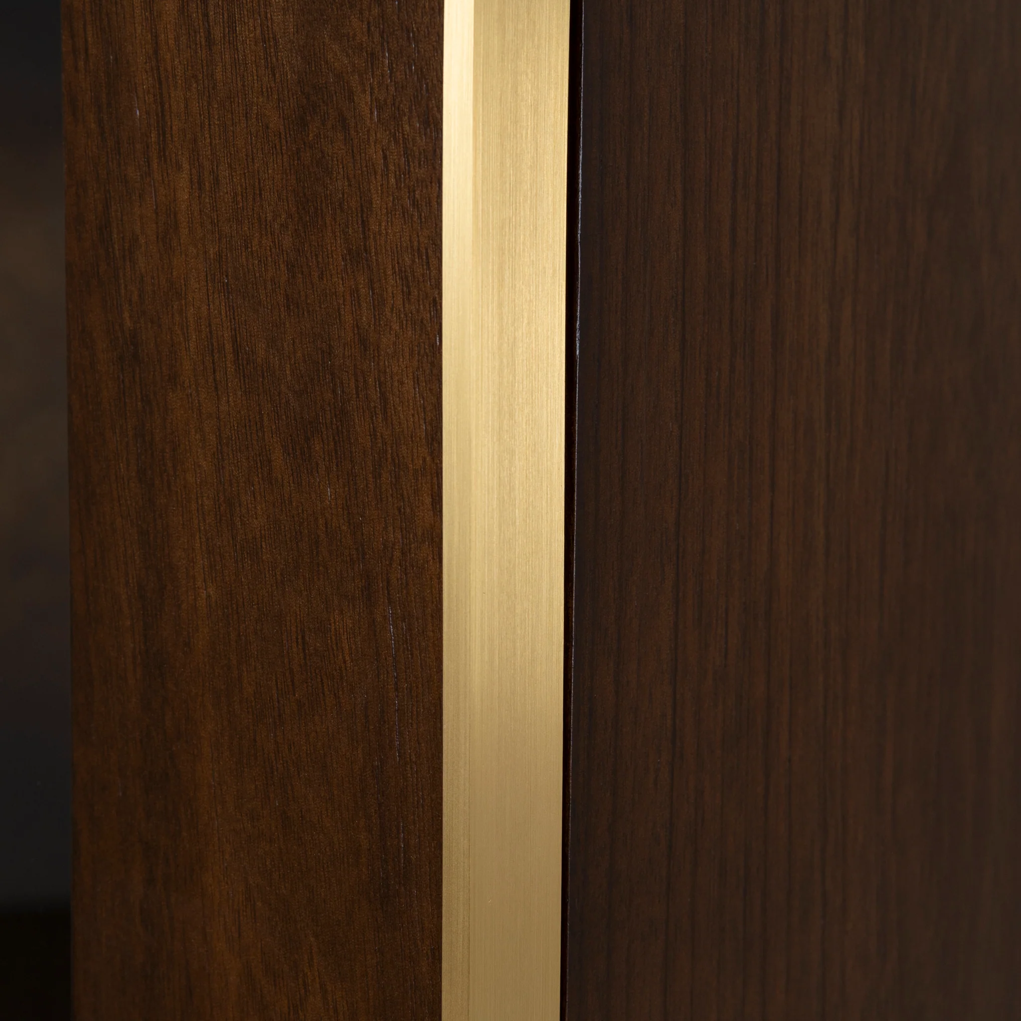 CDT8529-VA 2m (H) Glass Cabinet - Walnut - Image 12