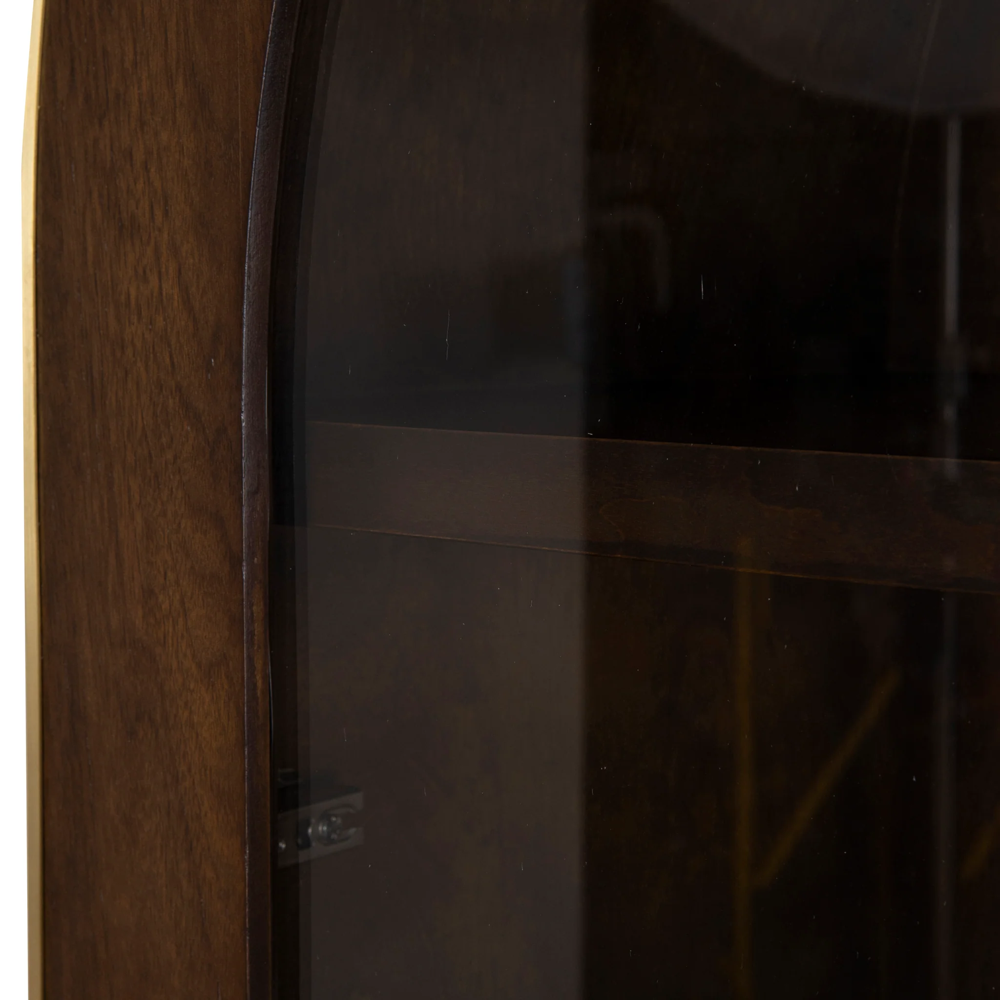 CDT8529-VA 2m (H) Glass Cabinet - Walnut - Image 13