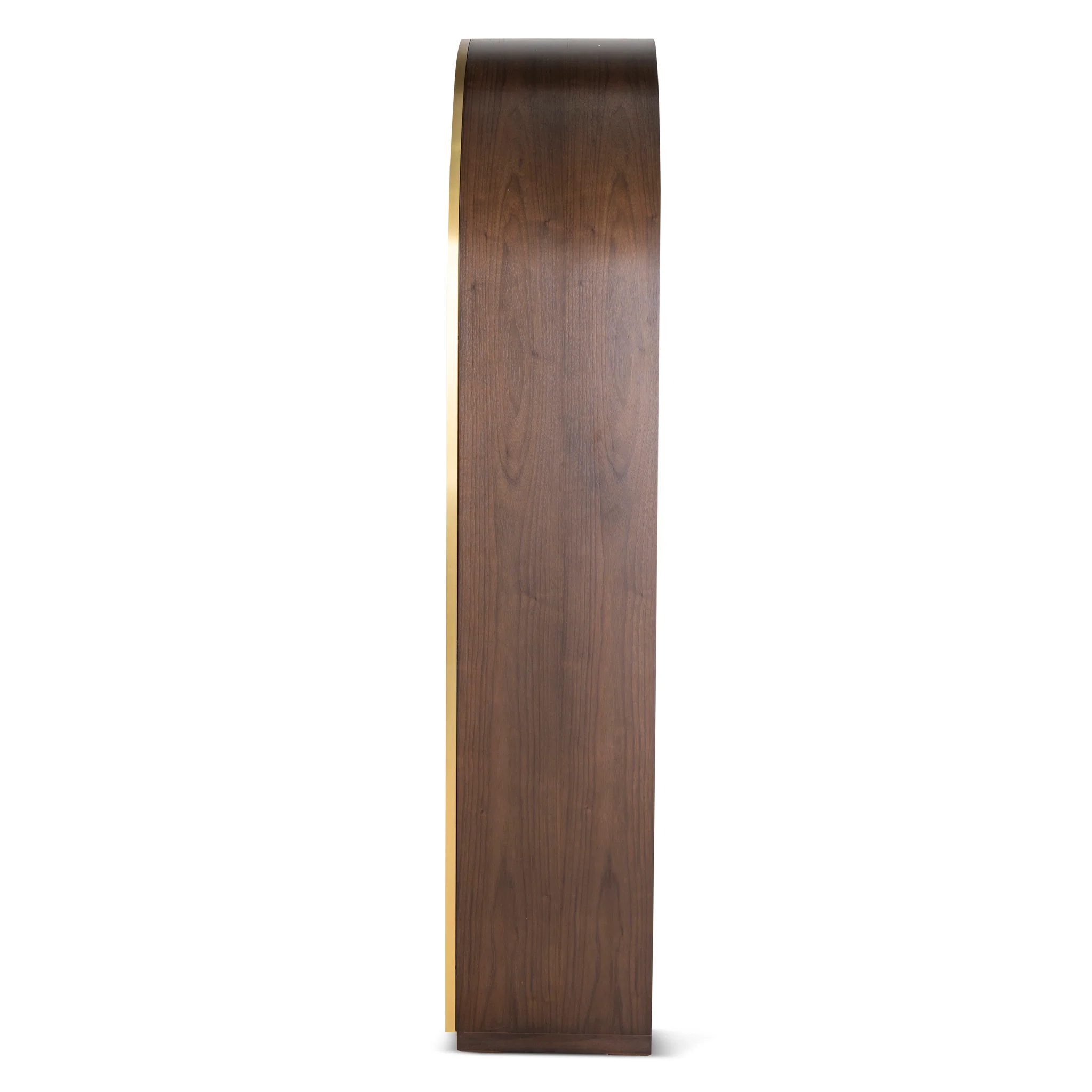CDT8529-VA 2m (H) Glass Cabinet - Walnut - Image 7