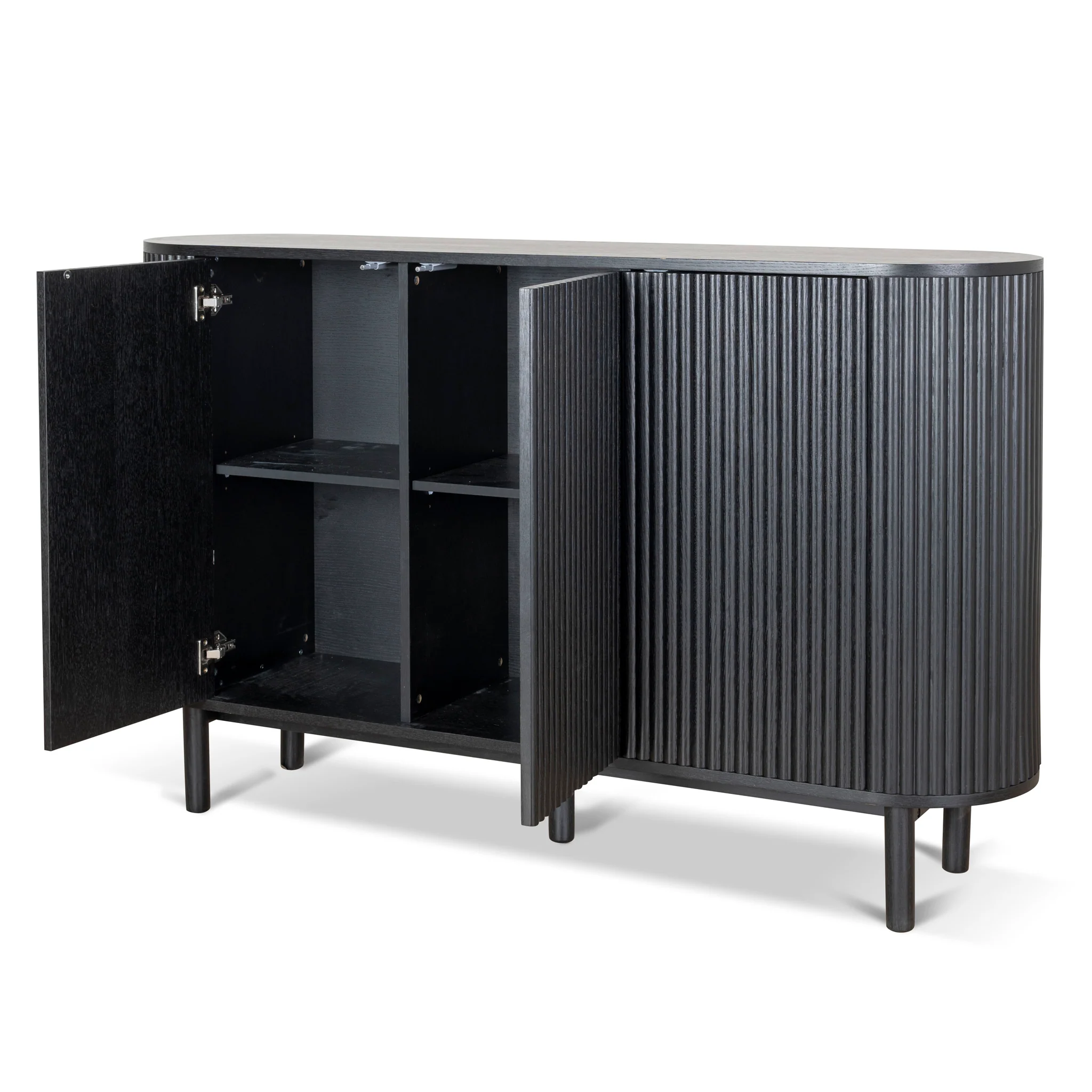 CDT8622-KD 1.6m Sideboard Unit - Full Black - Image 5