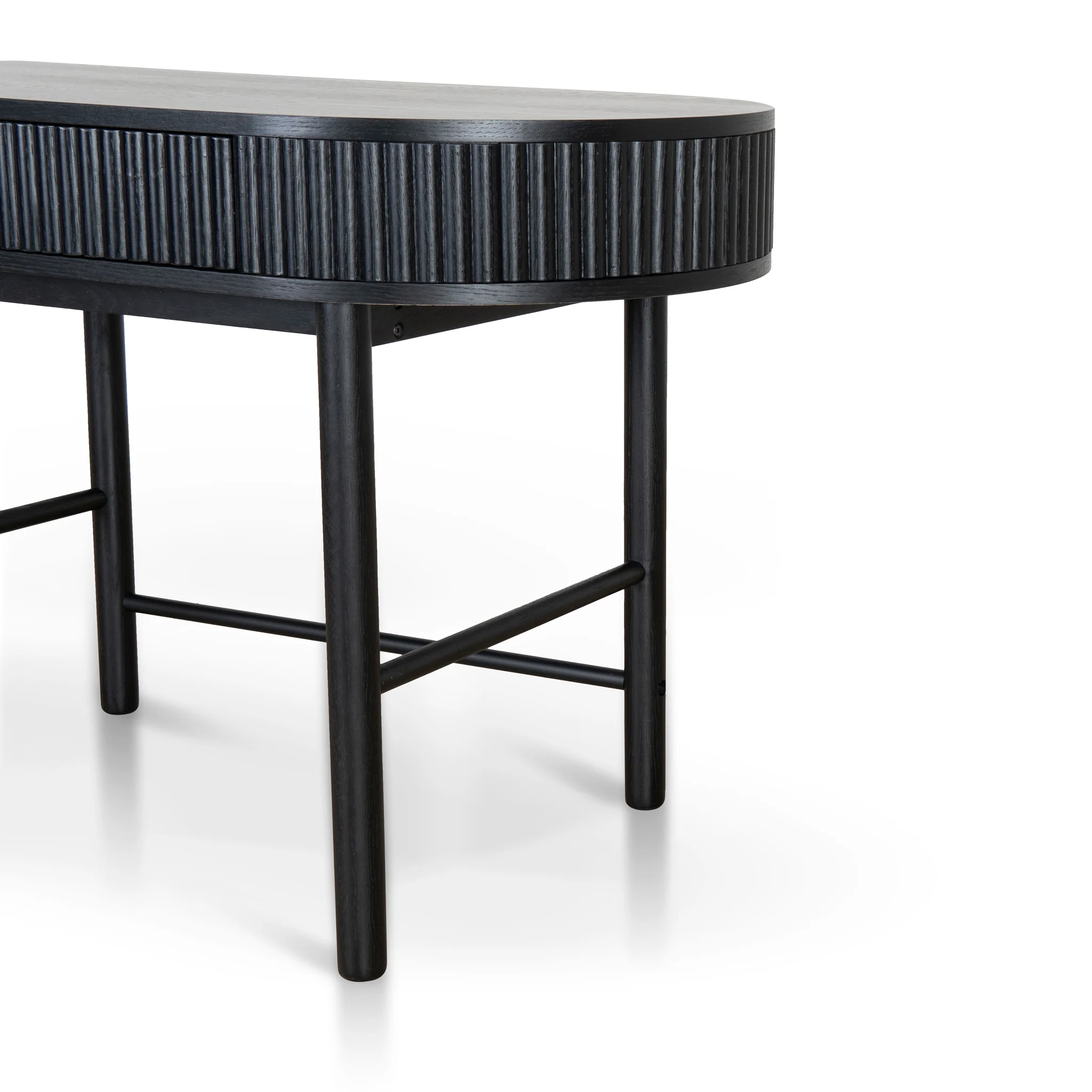 CDT8624-KD 1.2m Home Office Desk - Full Black - Image 13