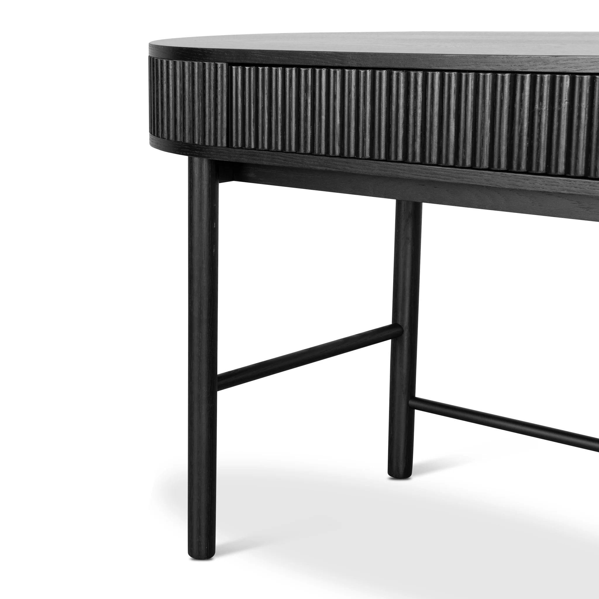 CDT8624-KD 1.2m Home Office Desk - Full Black - Image 14