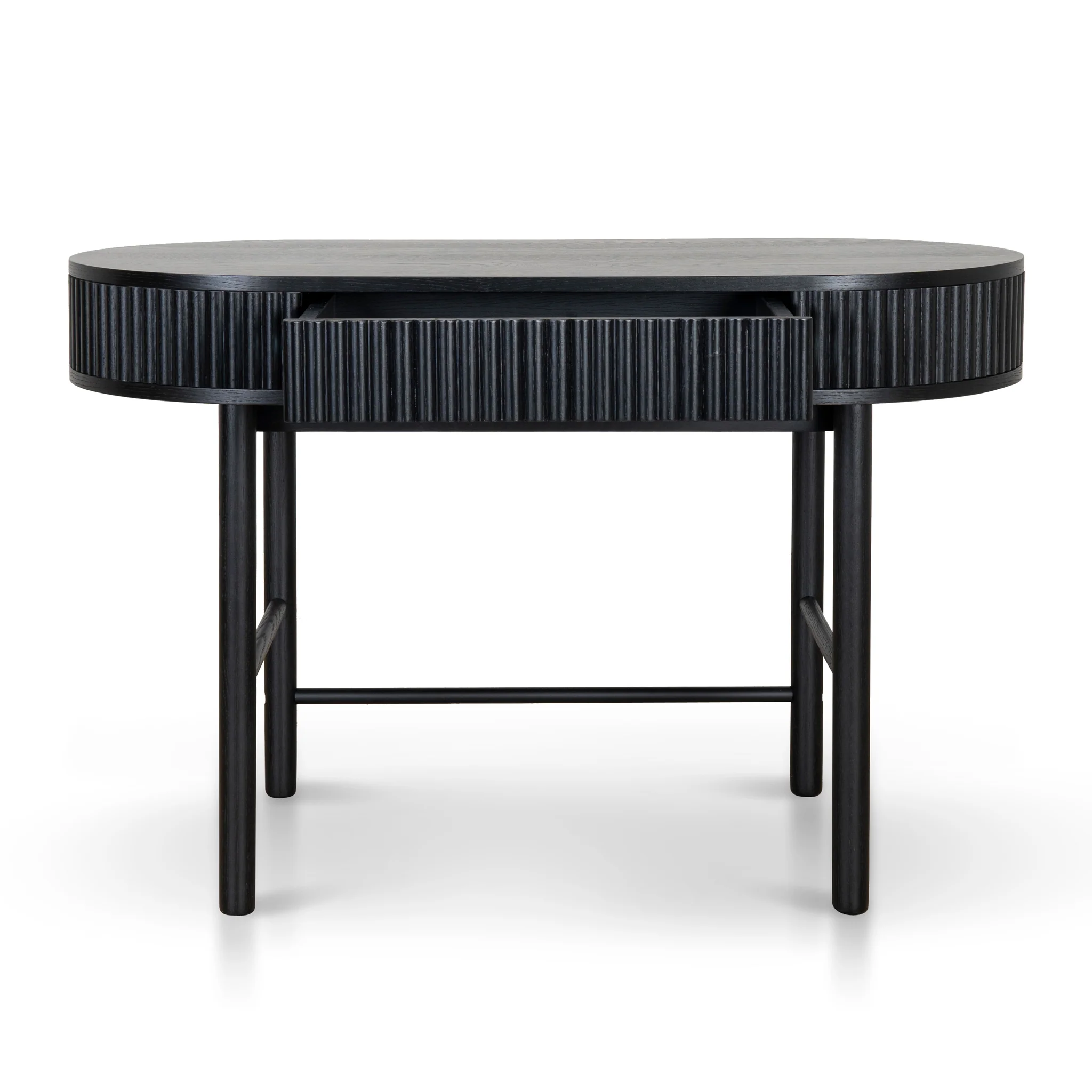 CDT8624-KD 1.2m Home Office Desk - Full Black - Image 3