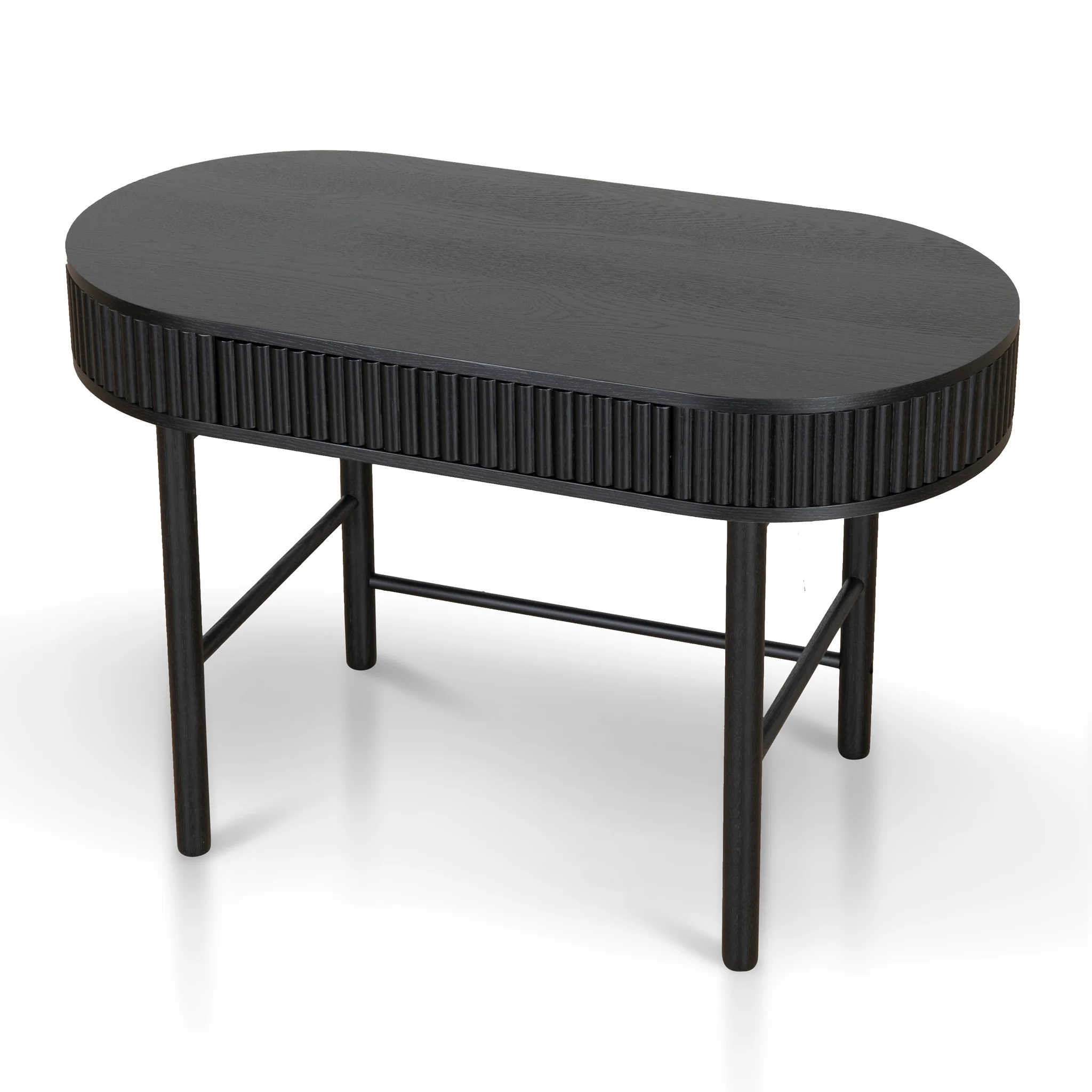 CDT8624-KD 1.2m Home Office Desk - Full Black - Image 5