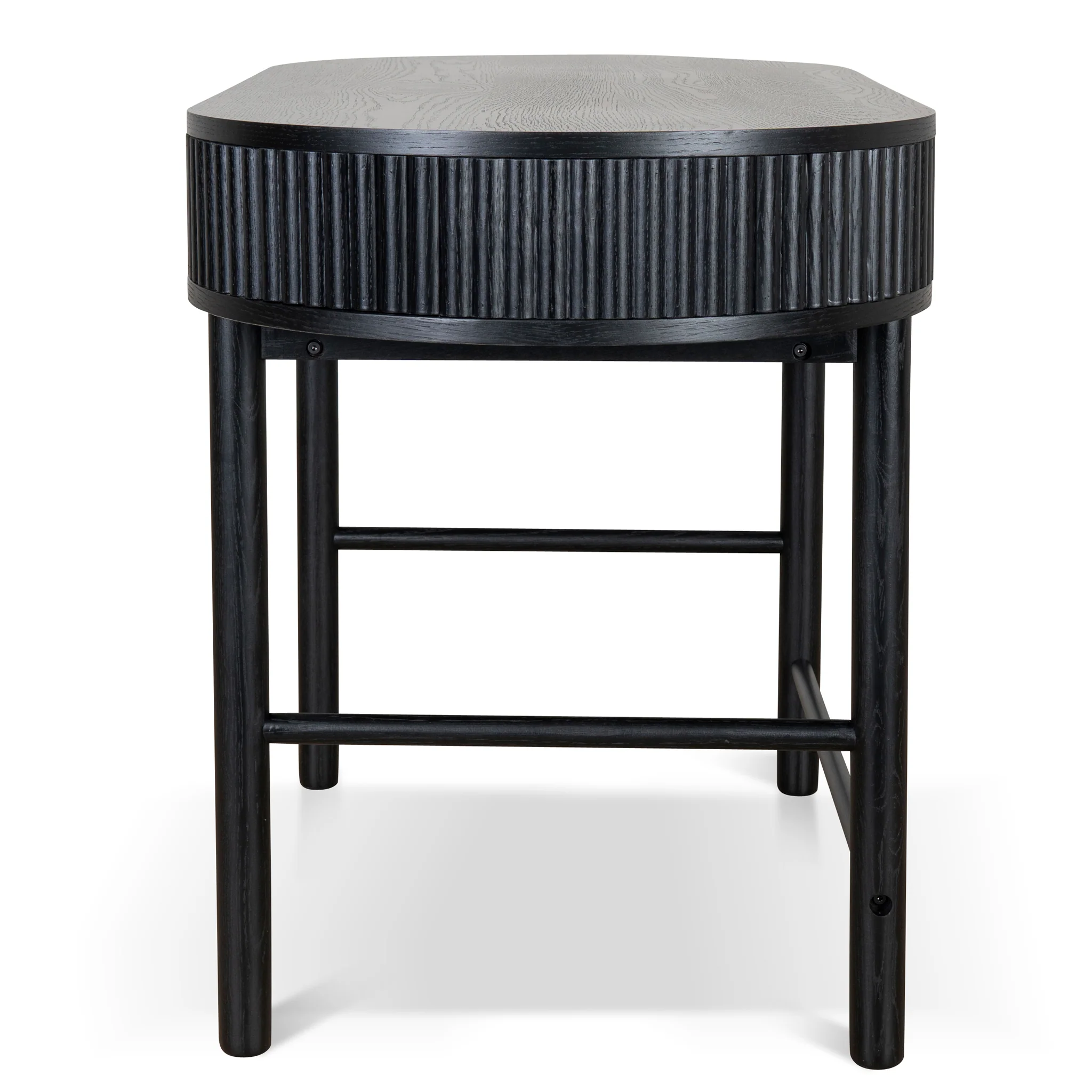 CDT8624-KD 1.2m Home Office Desk - Full Black - Image 7