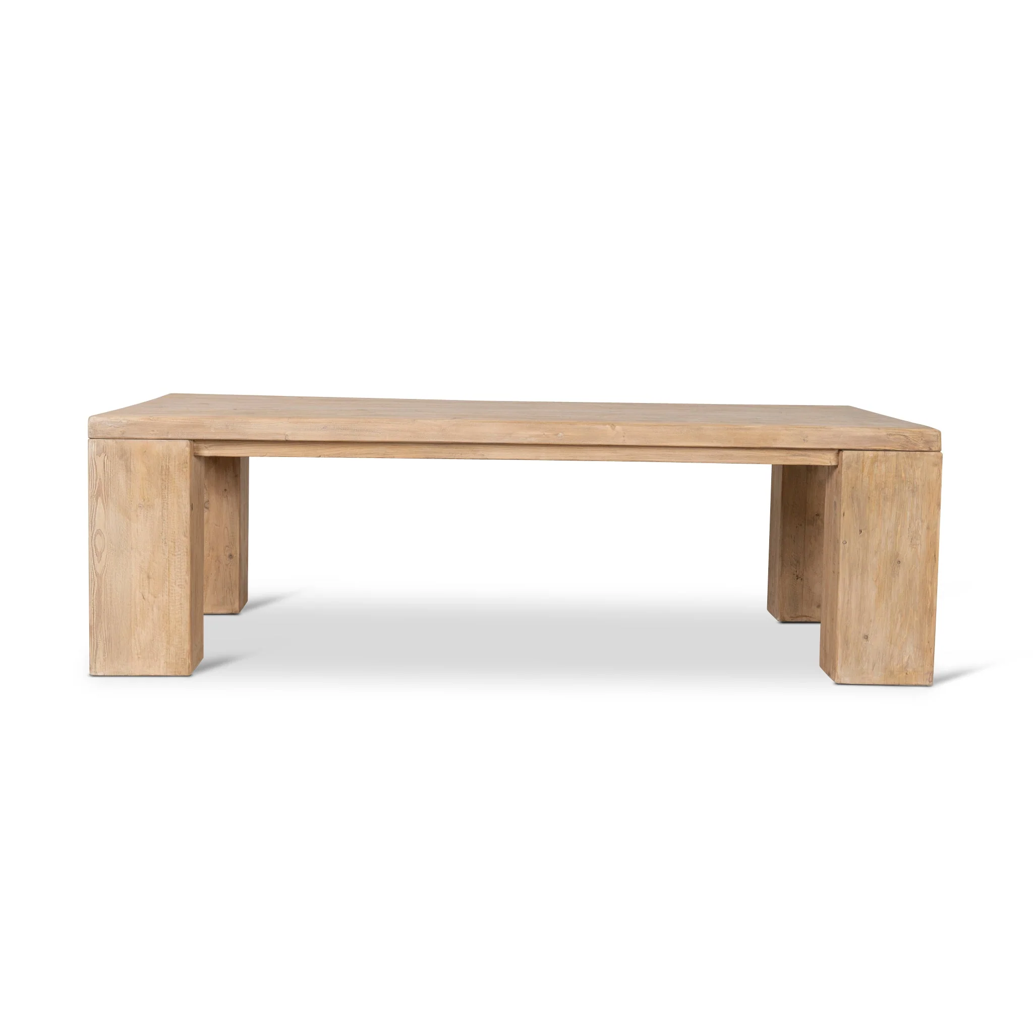 CDT8650-NA 2.44m Elm Dining Table - Natural - Image 2