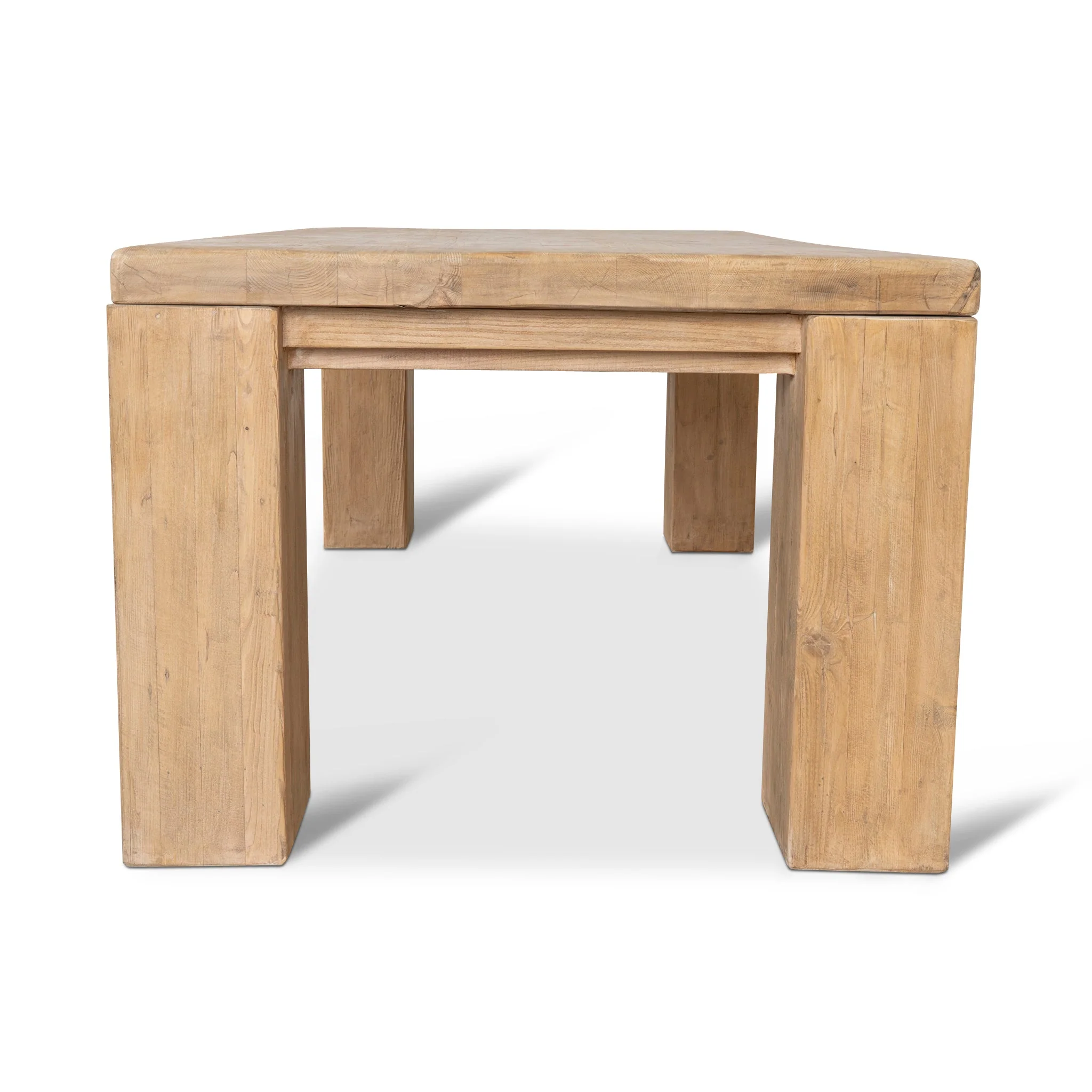 CDT8650-NA 2.44m Elm Dining Table - Natural - Image 4