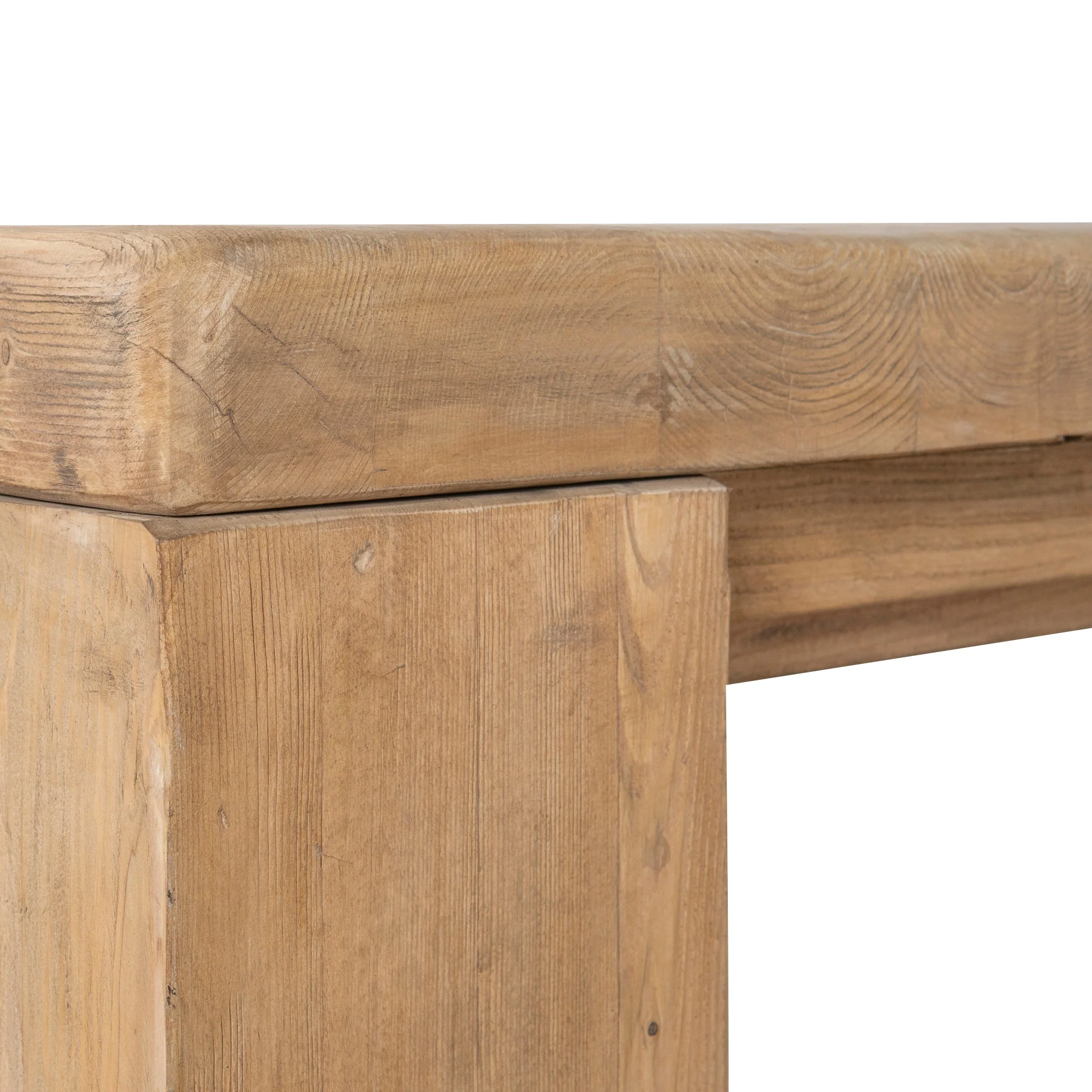 CDT8650-NA 2.44m Elm Dining Table - Natural - Image 9