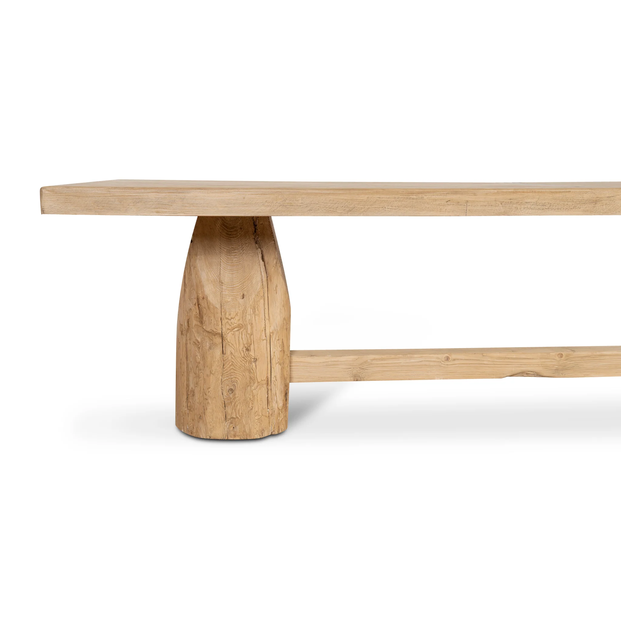 CDT8656-NA 2.8m Elm Dining Table - Natural - Image 4