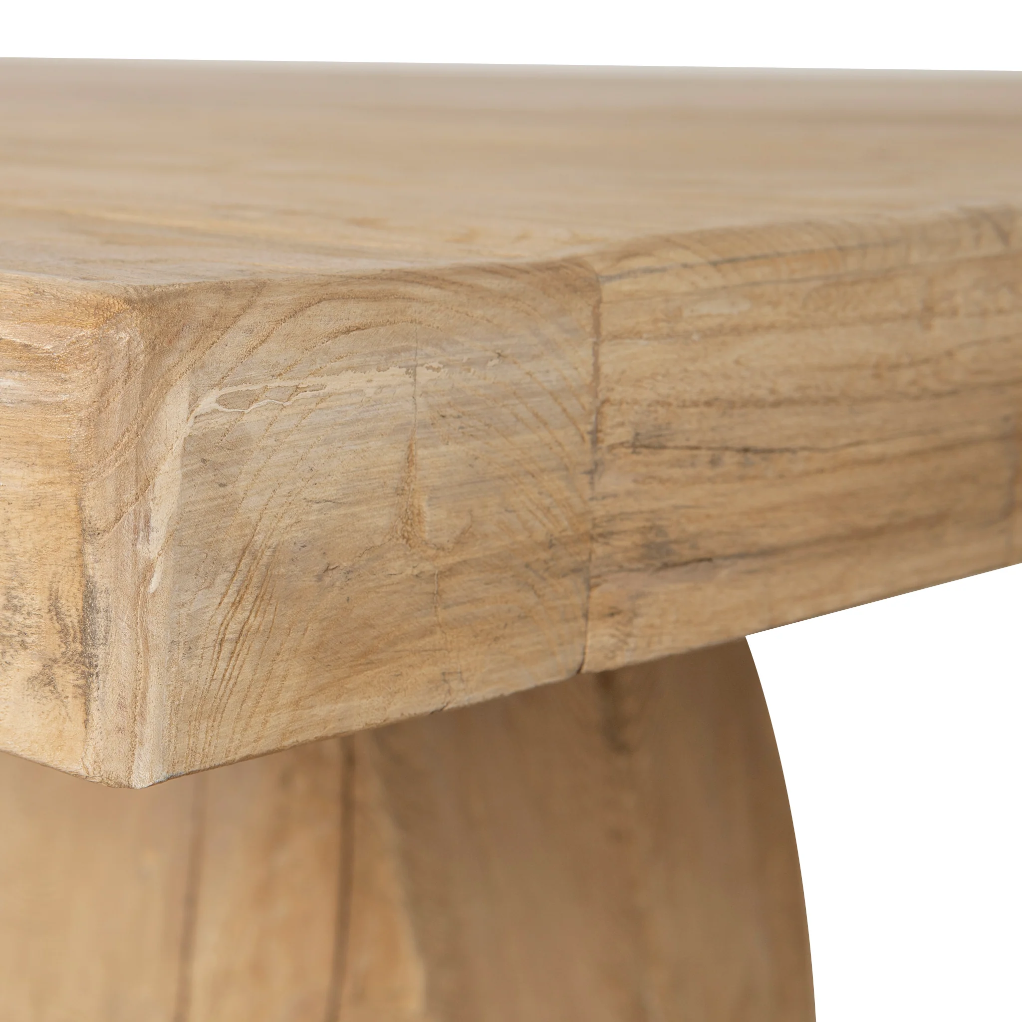 CDT8656-NA 2.8m Elm Dining Table - Natural - Image 8