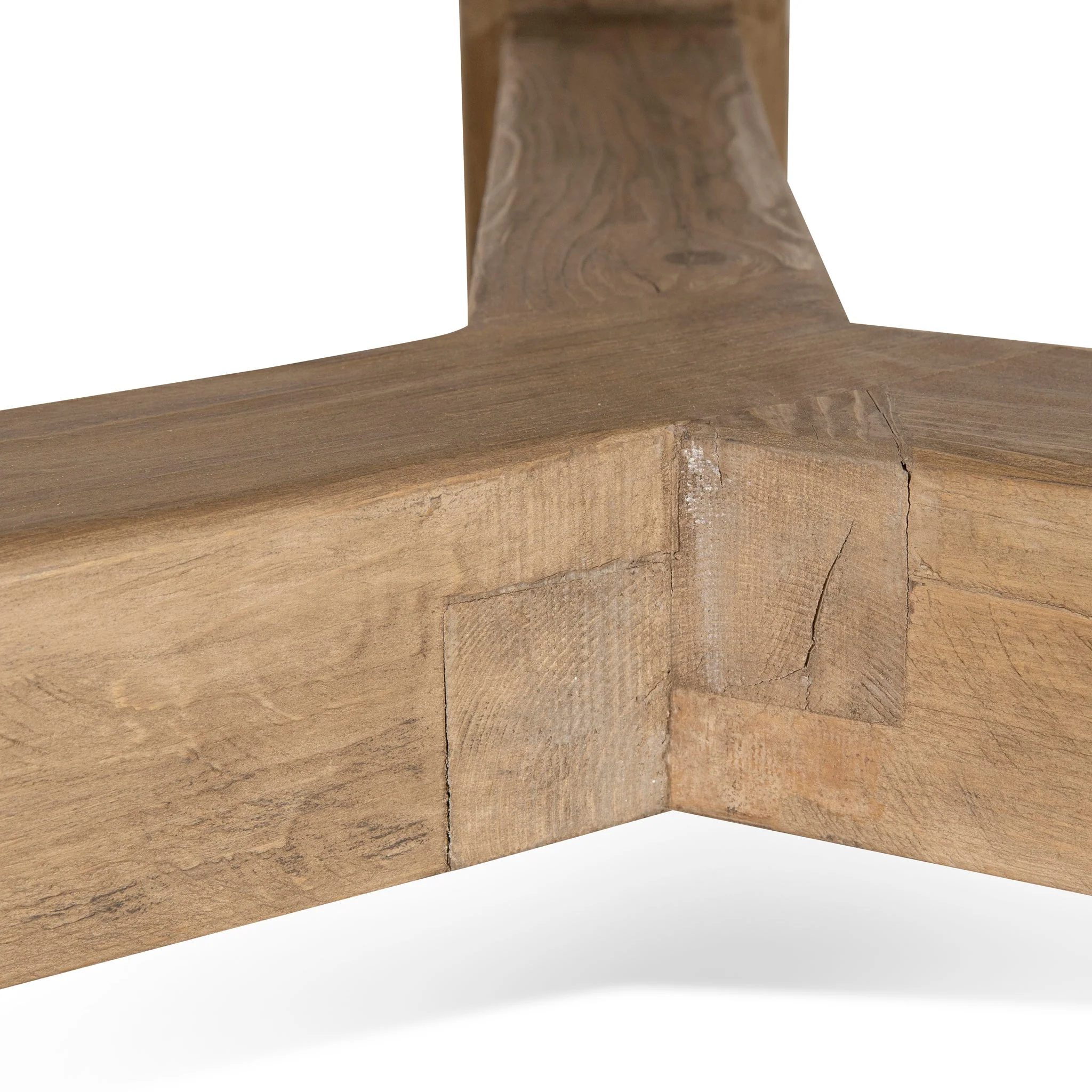 CDT8658-NA 1.52m Elm Round Dining Table - Natural - Image 9