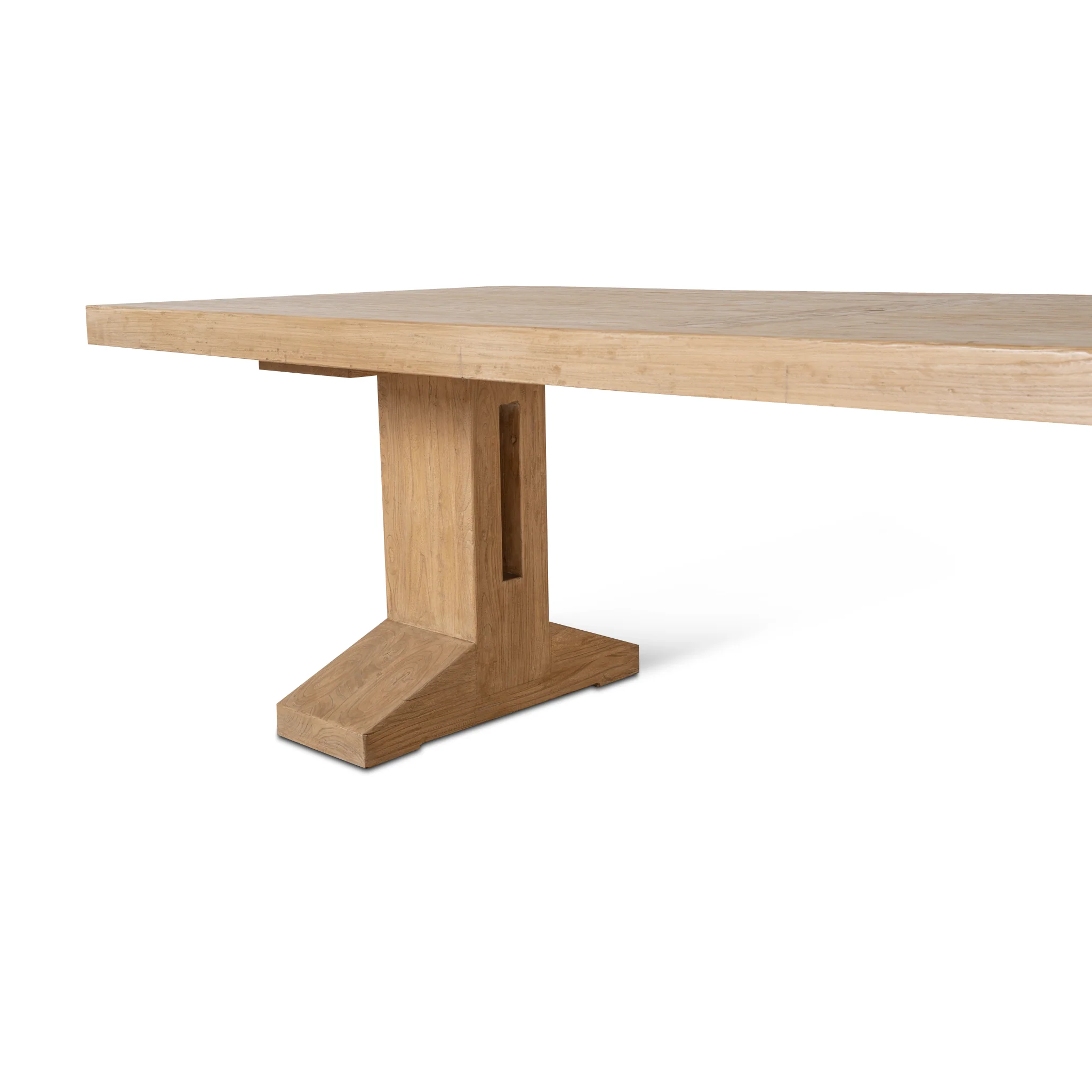 CDT8659-NA 2.44m Elm Dining Table - Natural - Image 10