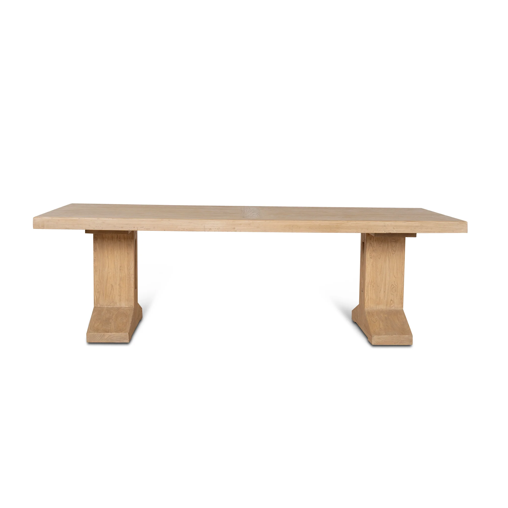 CDT8659-NA 2.44m Elm Dining Table - Natural - Image 2