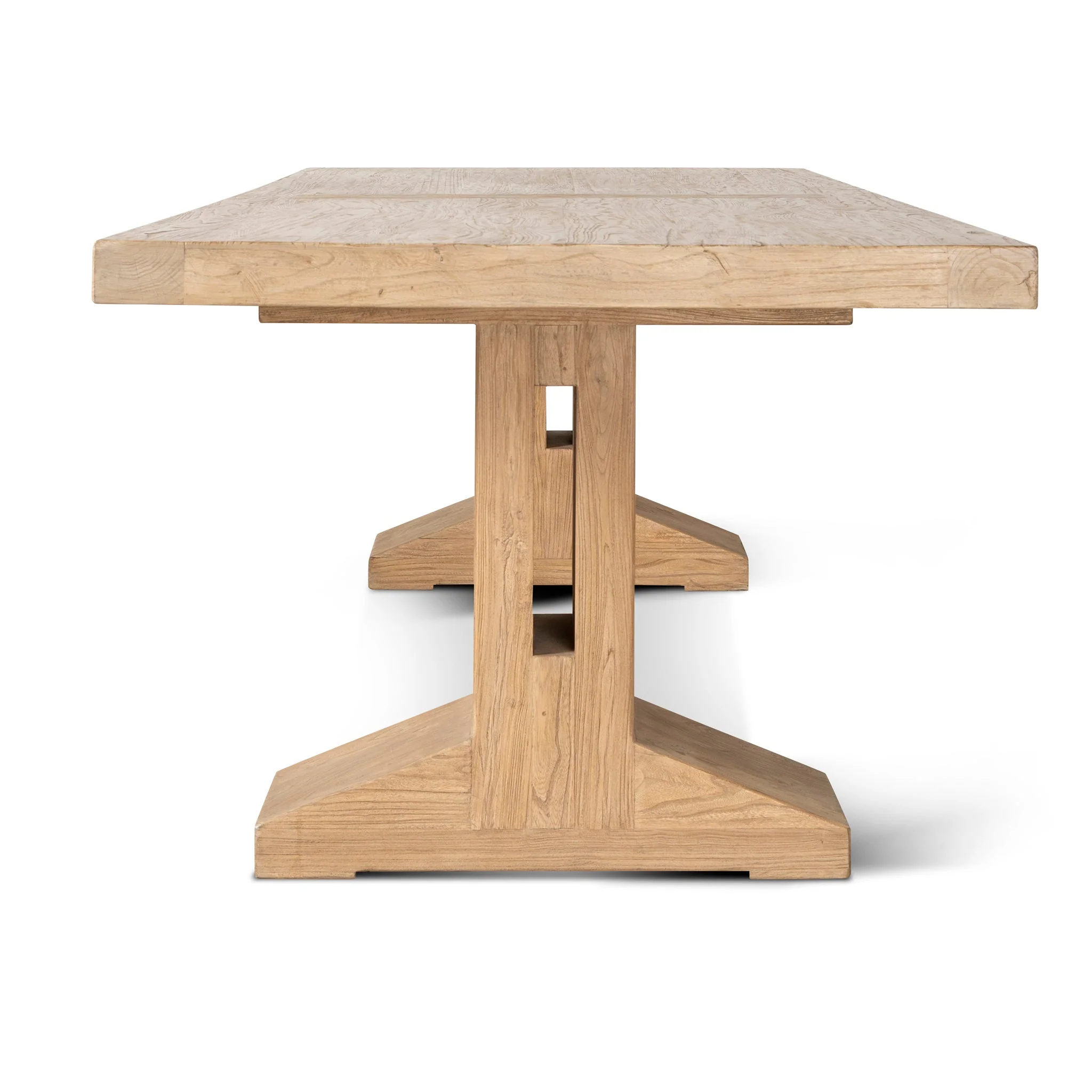 CDT8660-NA 3m Elm Dining Table - Natural - Image 4
