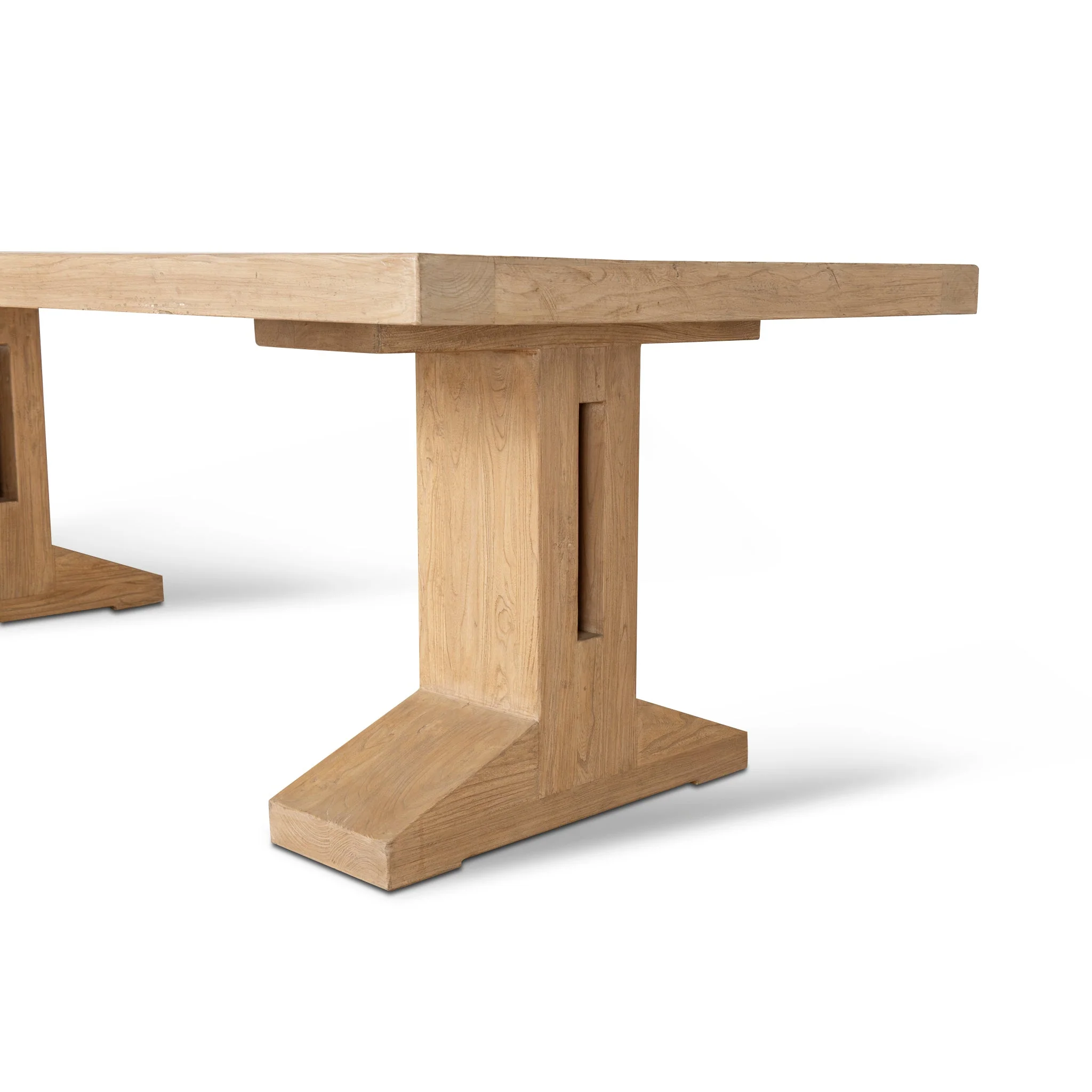 CDT8660-NA 3m Elm Dining Table - Natural - Image 5