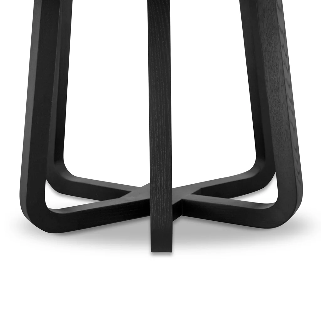 CDT8680-CN 1.5m Round Dining Table - Full Black - Image 7