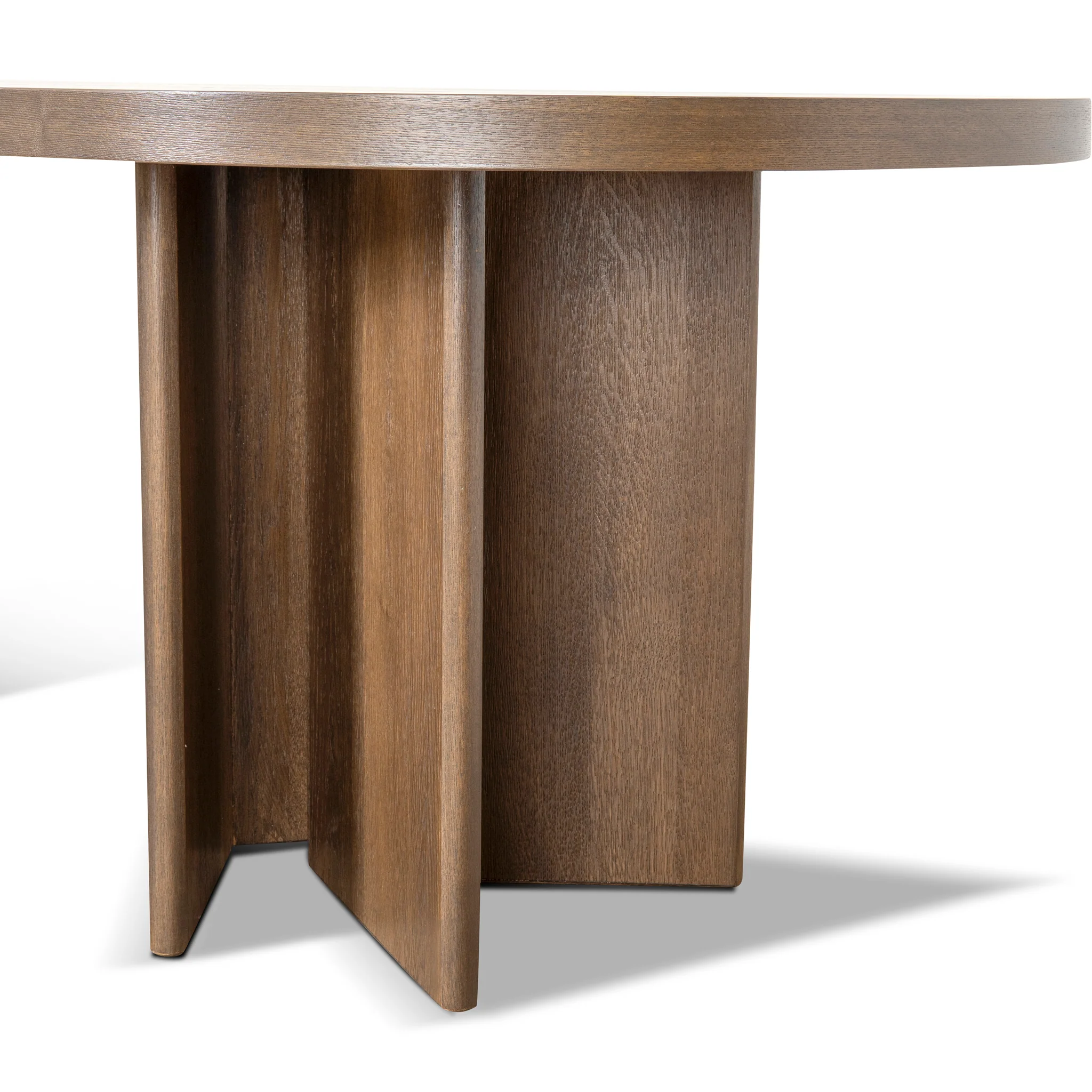 CDT8696-VA 2.4m Pill Shape Dining Table - Caramel Oak - Image 7