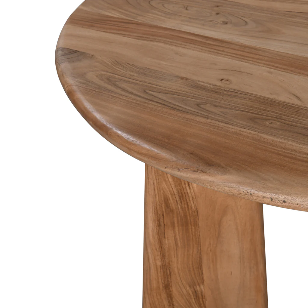 CDT8719-RB 1.2m Round Dining Table - Natural - Image 6