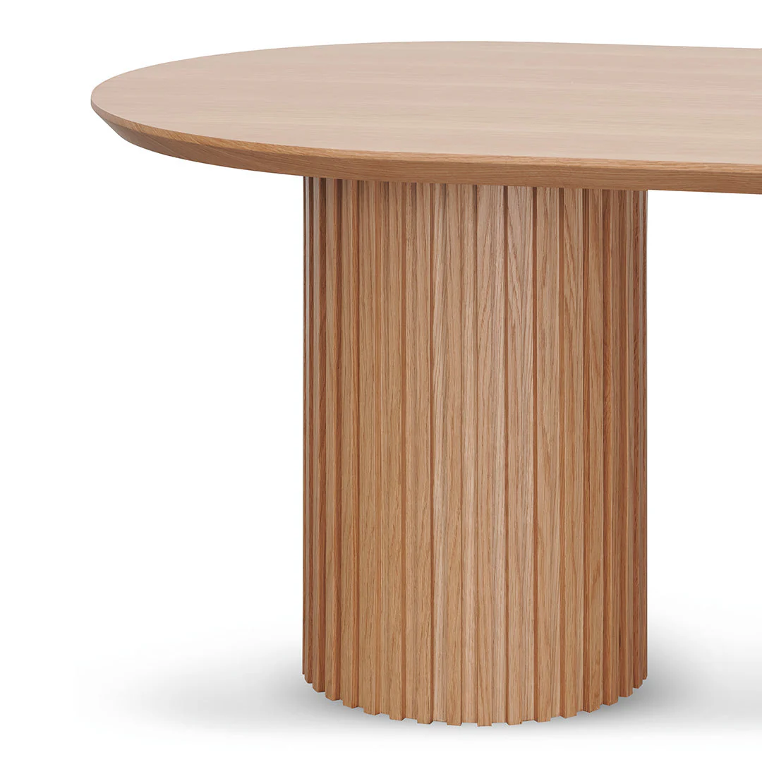 CDT8884-CN 2.5m Wooden Dining Table - Natural - Image 8