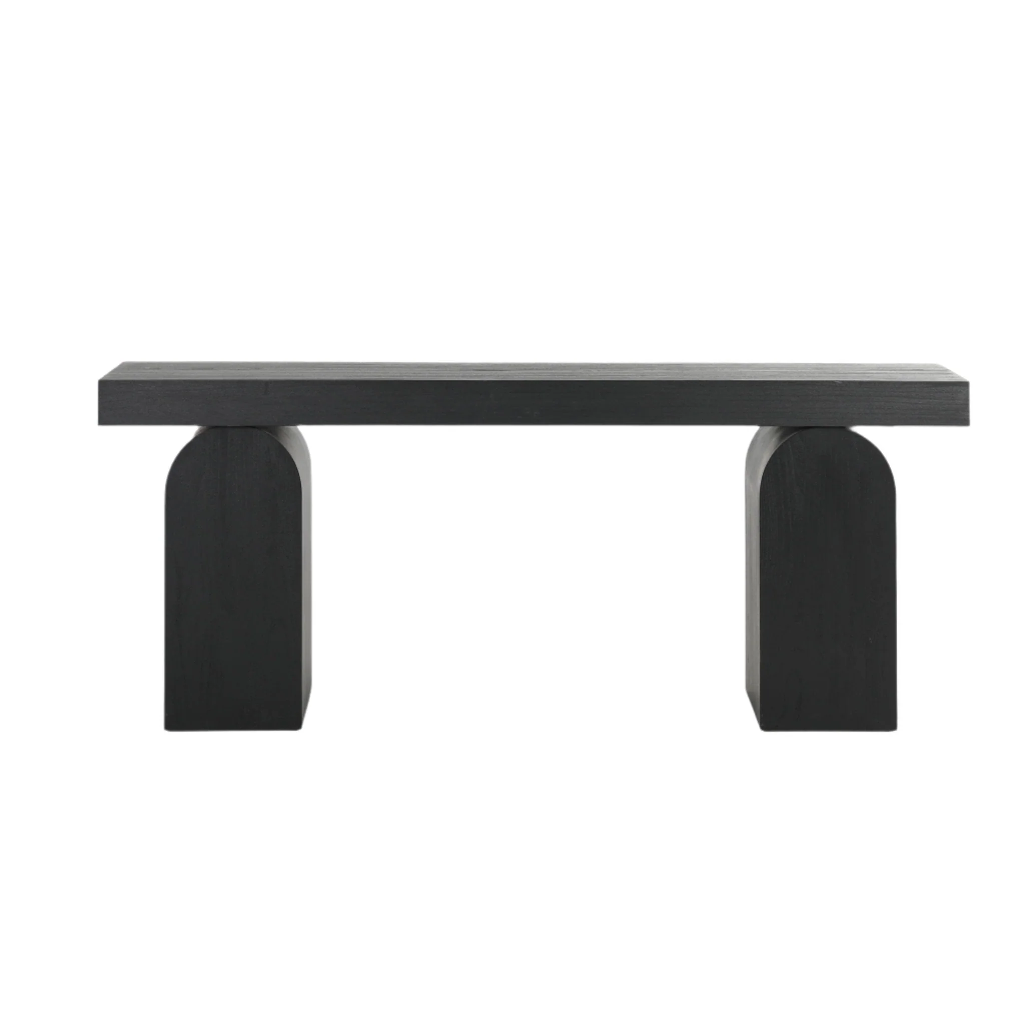 CDT8958-NI 1.9m New Elm Console Table - Full Black - Image 2