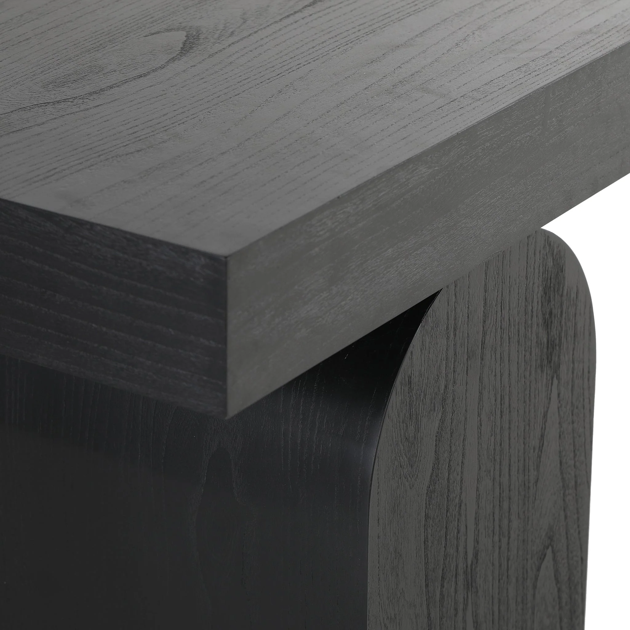 CDT8958-NI 1.9m New Elm Console Table - Full Black - Image 5