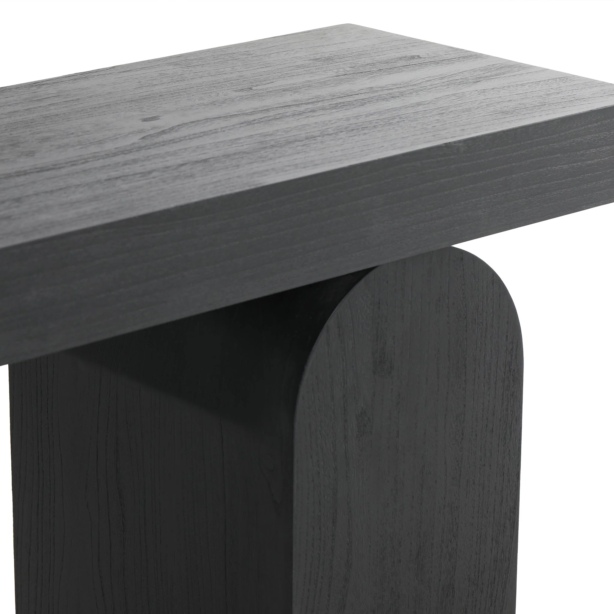CDT8958-NI 1.9m New Elm Console Table - Full Black - Image 6