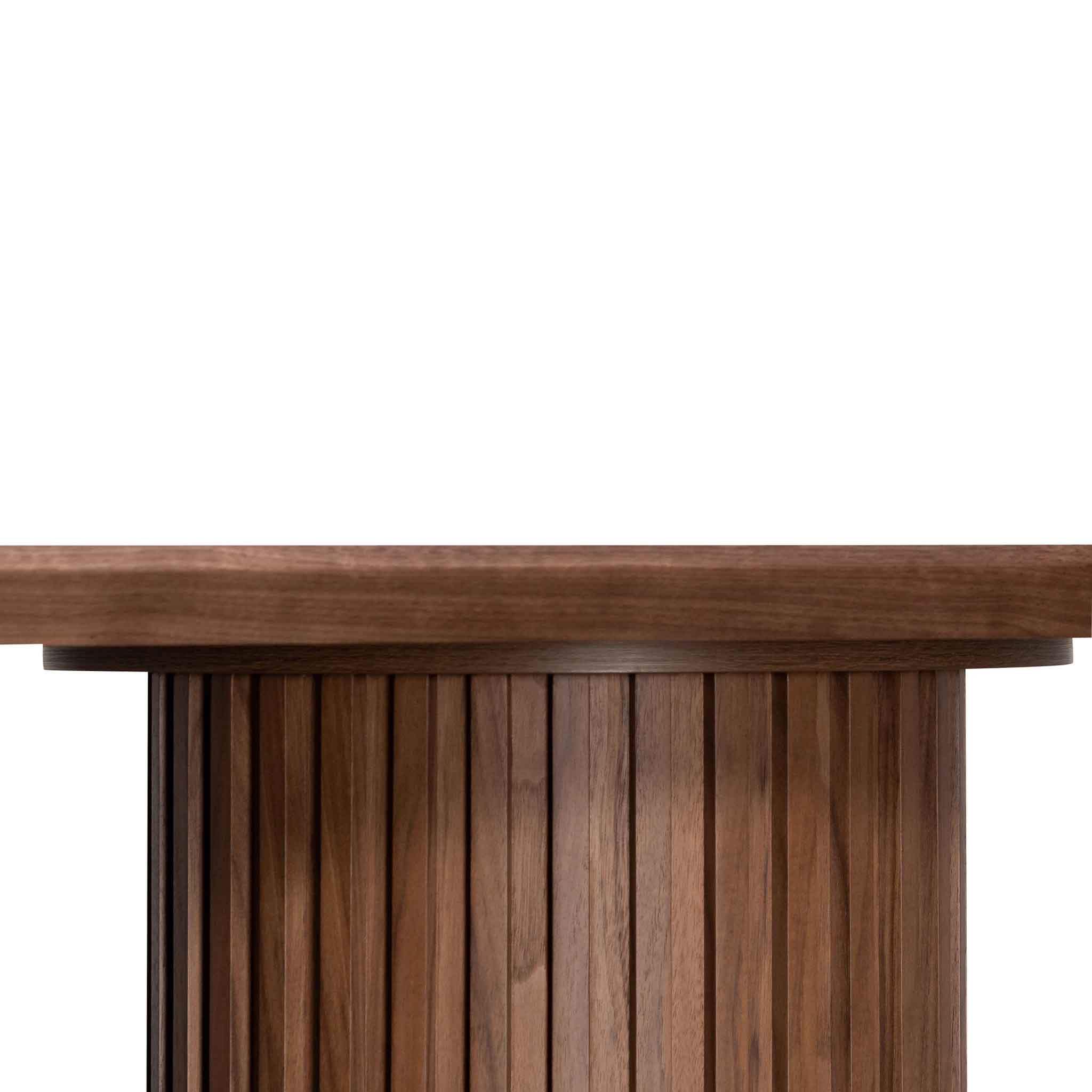 CDT8995-CN 2.5m Wooden Dining Table - Walnut - Image 7