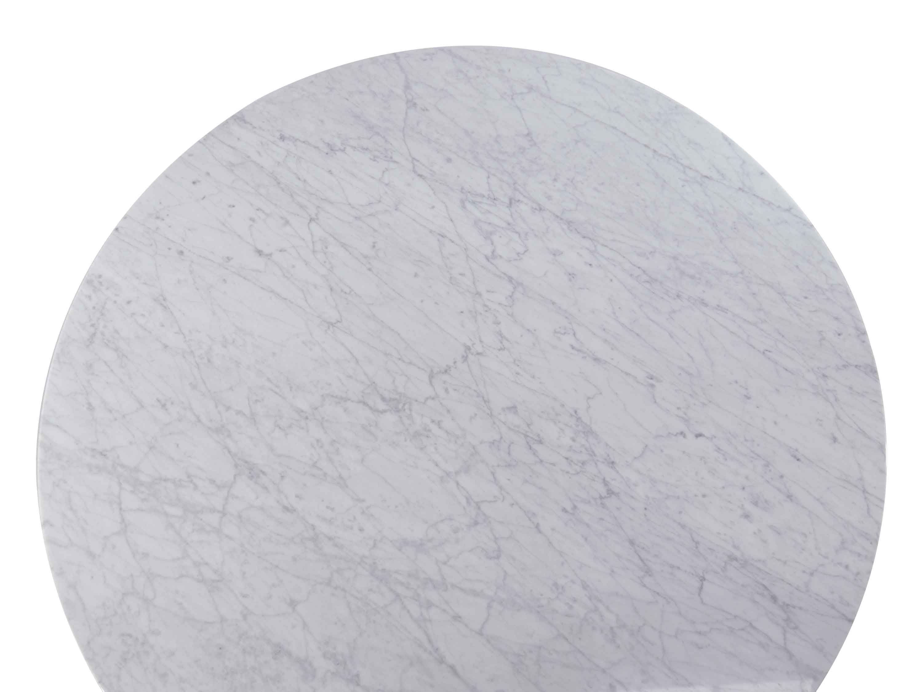 CDT971-SD 1.15m Marble Round Dining Table - Natural - Image 4