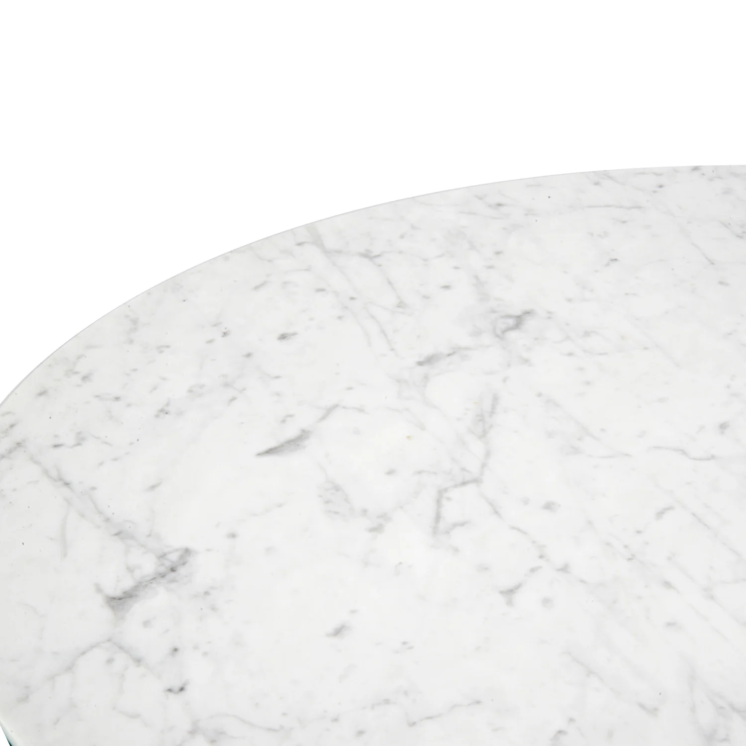CDT976 1.15m Round Marble Dining Table - Dark Brown Base - Image 5
