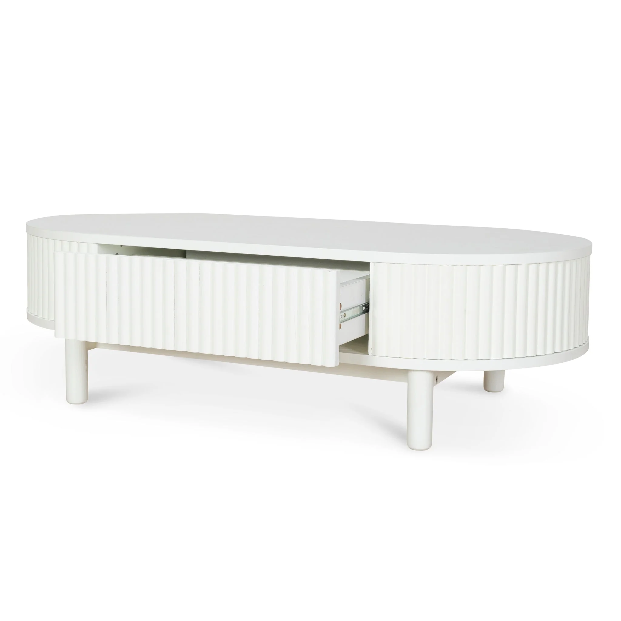 CCF10100-KD 1.2m Coffee Table - Warm White - Image 3