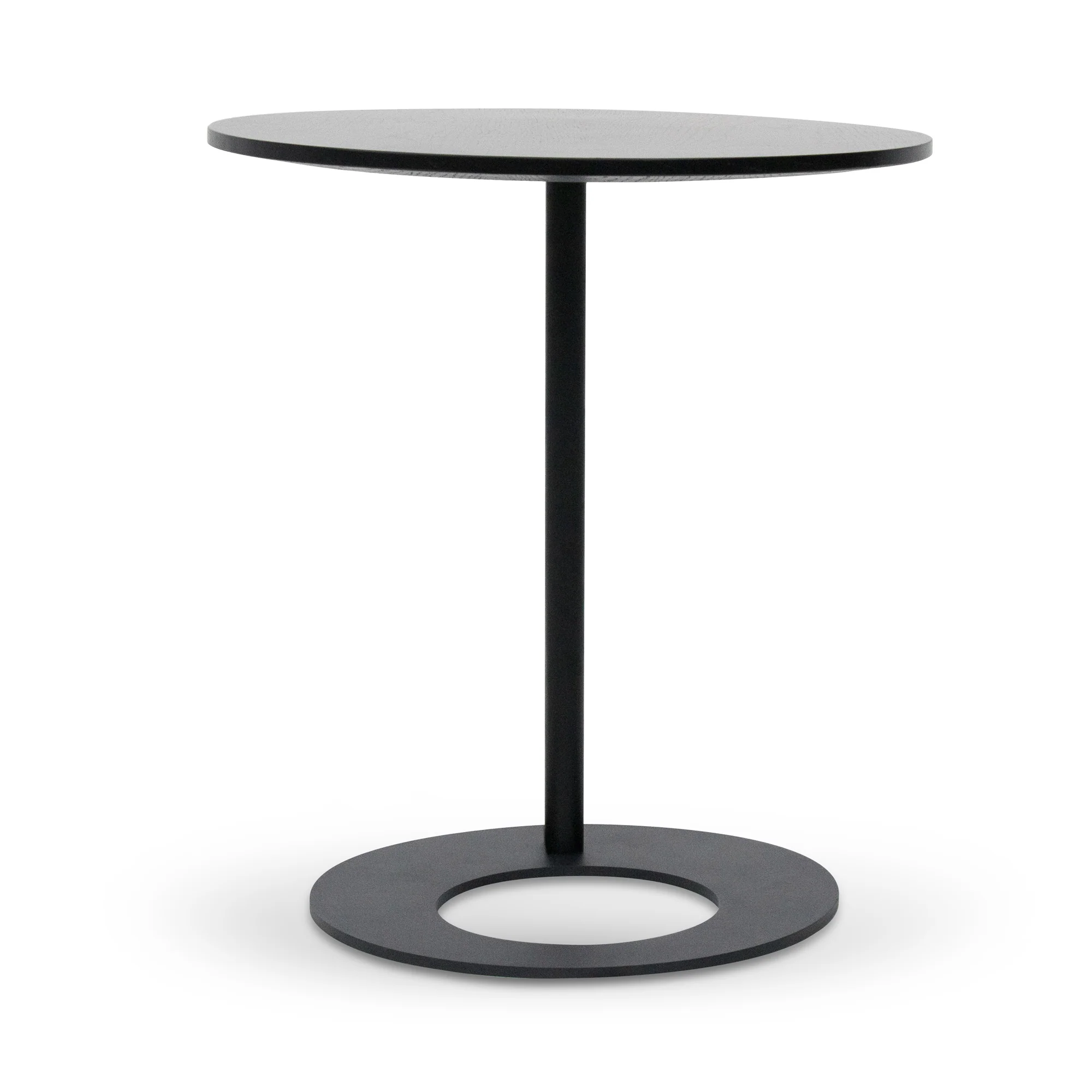 CCF8161-SU 50cm Wooden Side Table - Full Black - Image 2