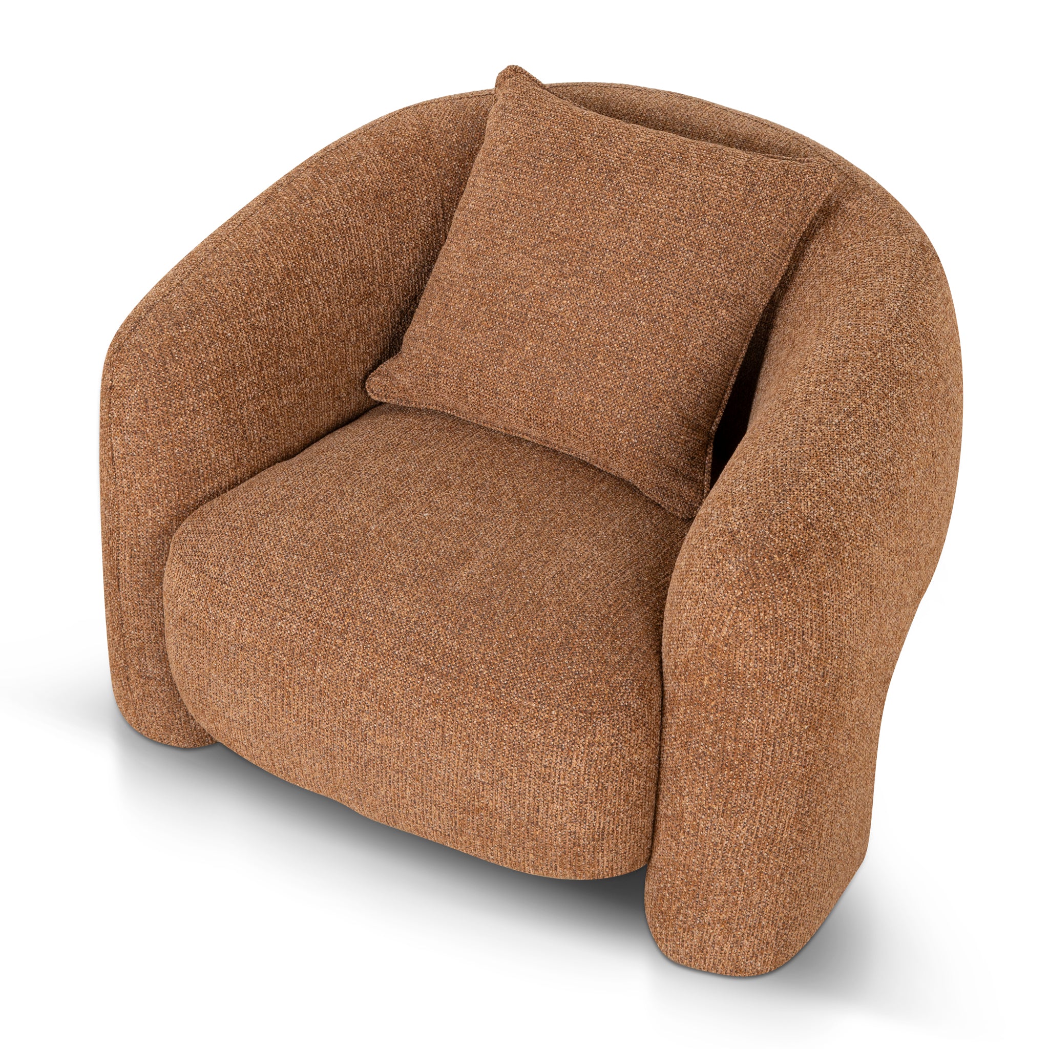 CLC10005-OLS Armchair - Coral Orange - Image 16