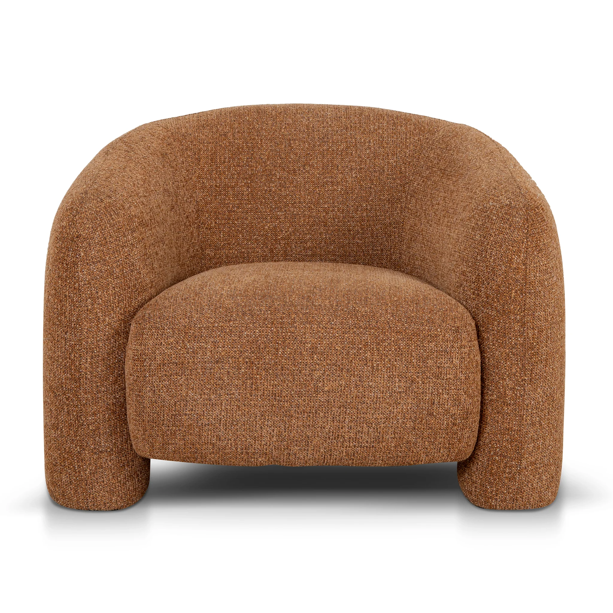 CLC10005-OLS Armchair - Coral Orange - Image 3