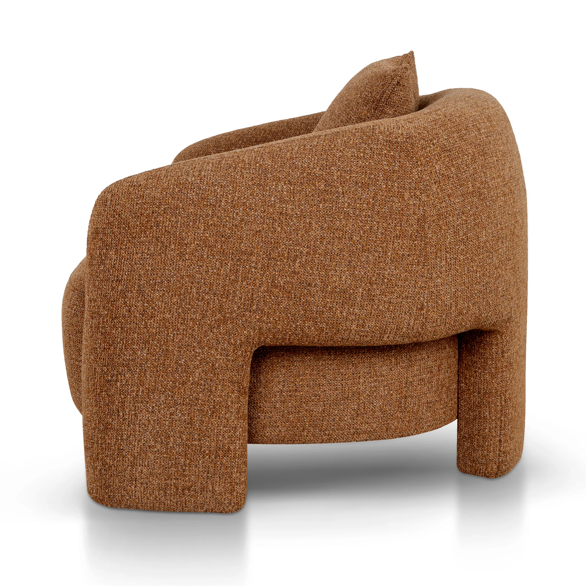 CLC10005-OLS Armchair - Coral Orange - Image 4