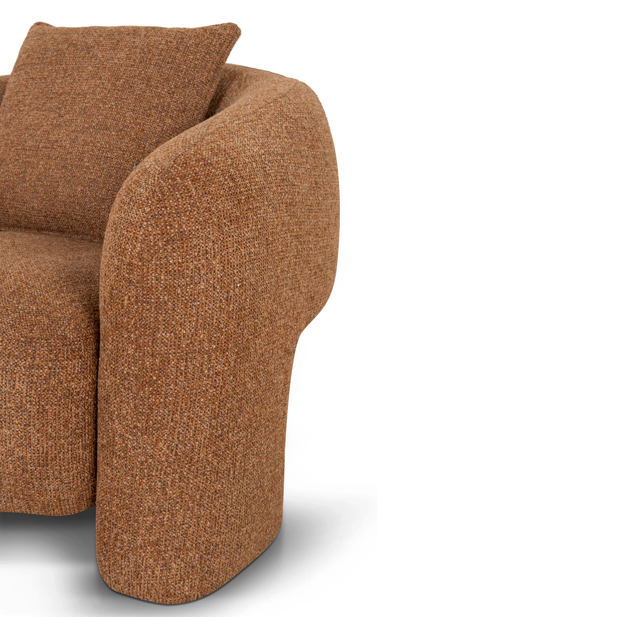 CLC10005-OLS Armchair - Coral Orange - Image 9