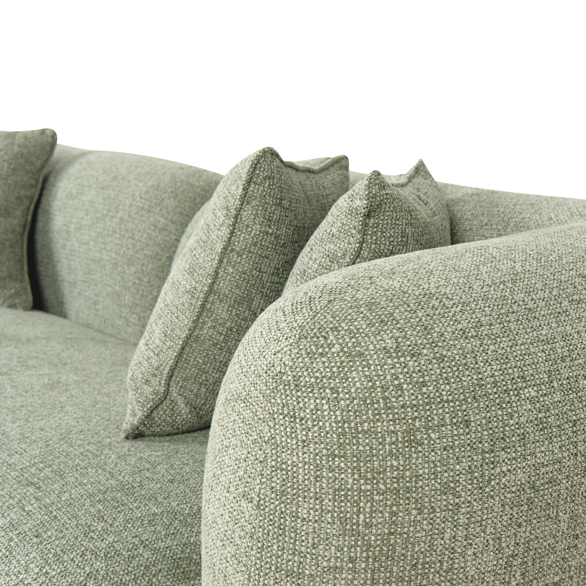 CLC10009-OLS 3 Seater Sofa - Coral Light Green - Image 15