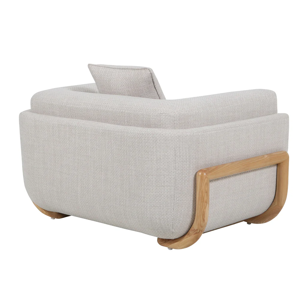 CLC10010-OLS Armchair - Beige Linen - Image 3