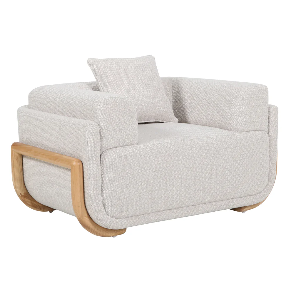 CLC10010-OLS Armchair - Beige Linen - Image 7