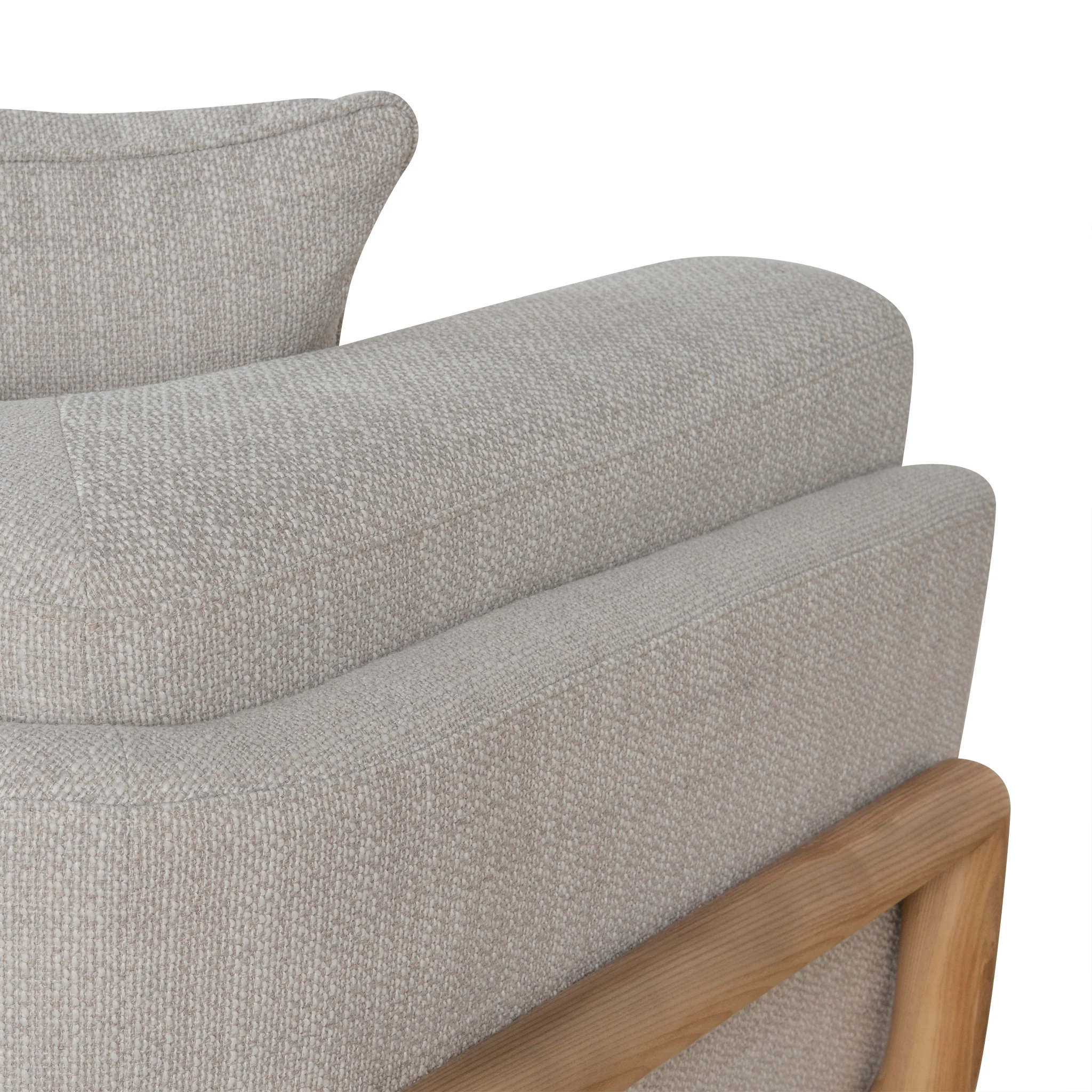 CLC10011-OLS 3 Seater Sofa - Beige Linen - Image 12